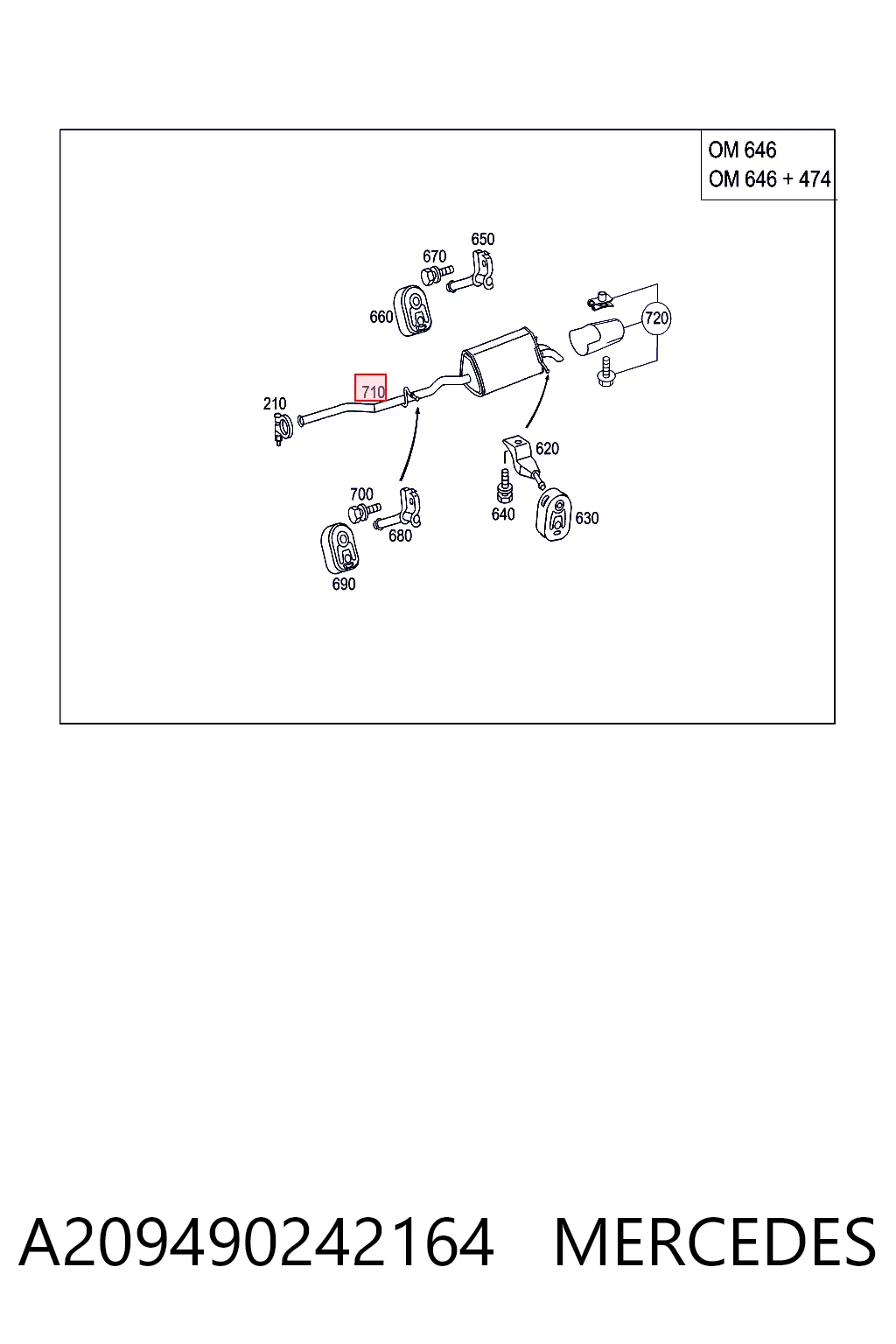Comprar Silenciador trasero Mercedes CLK  C209