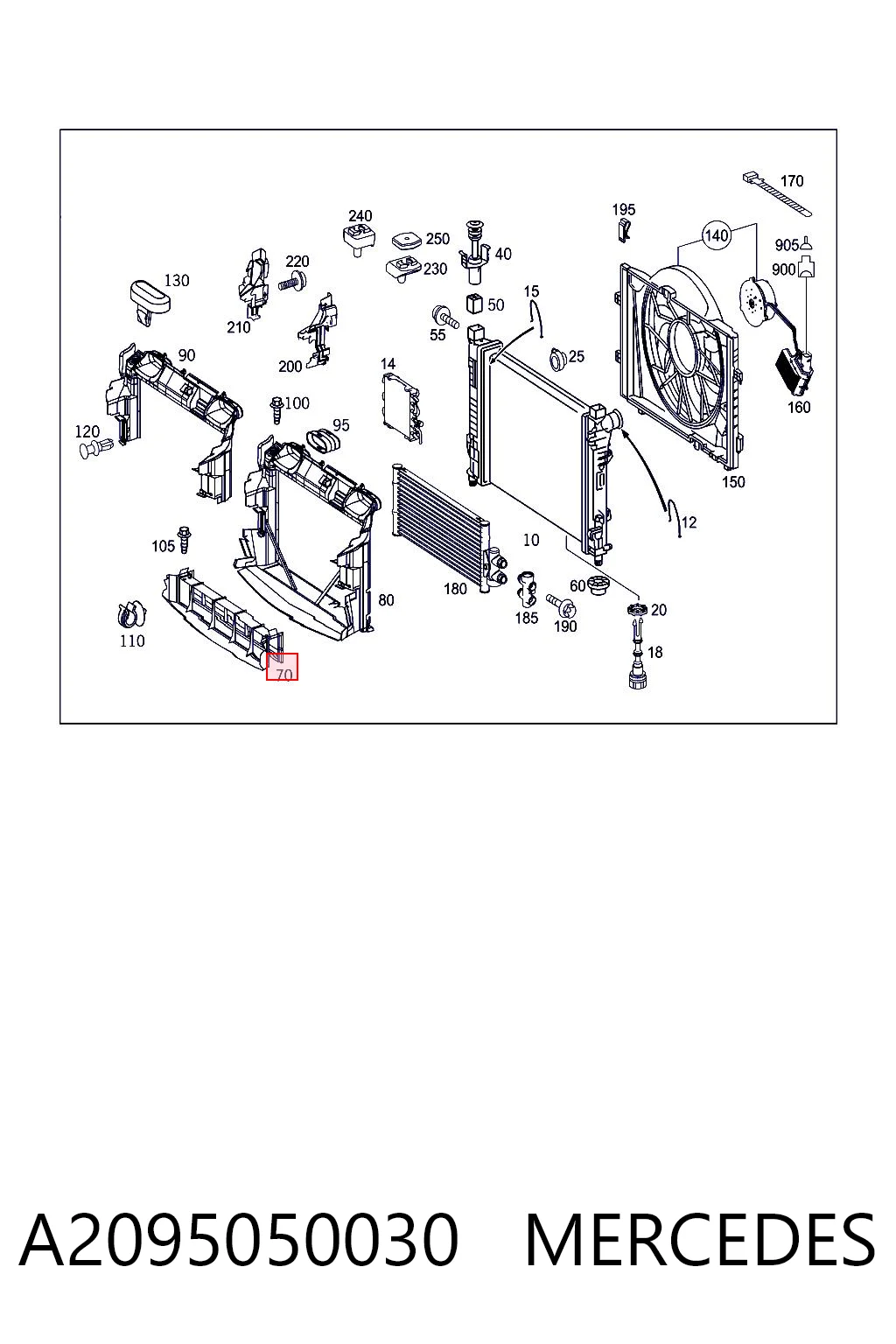 A2095050030 Mercedes
