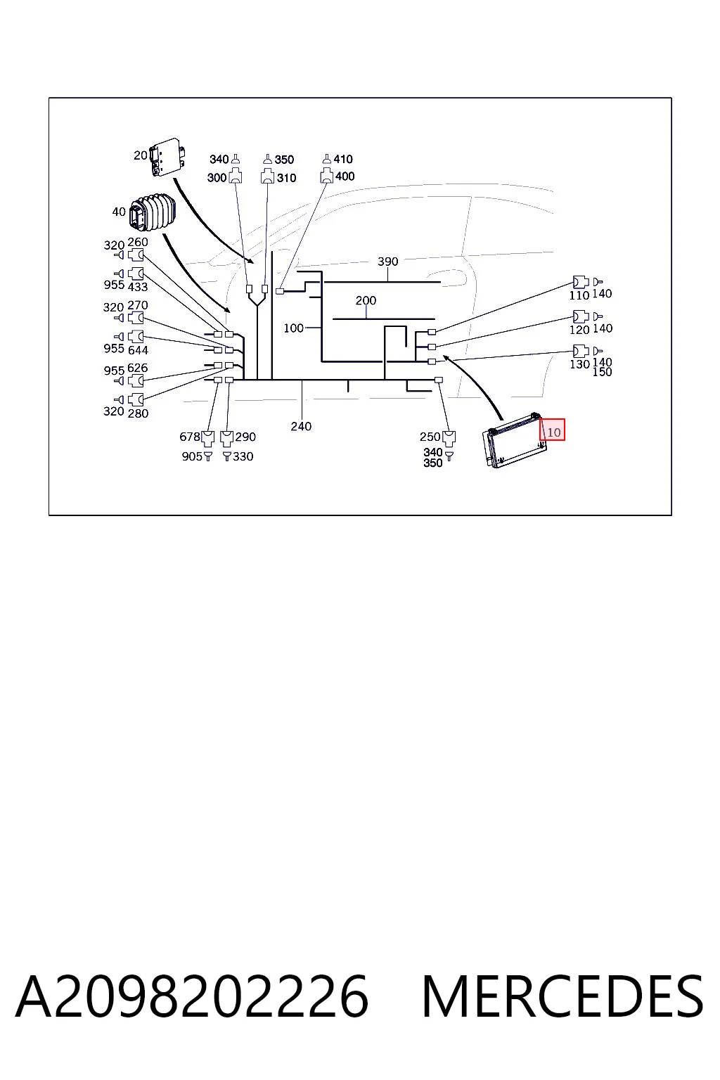 A2098202226 Mercedes