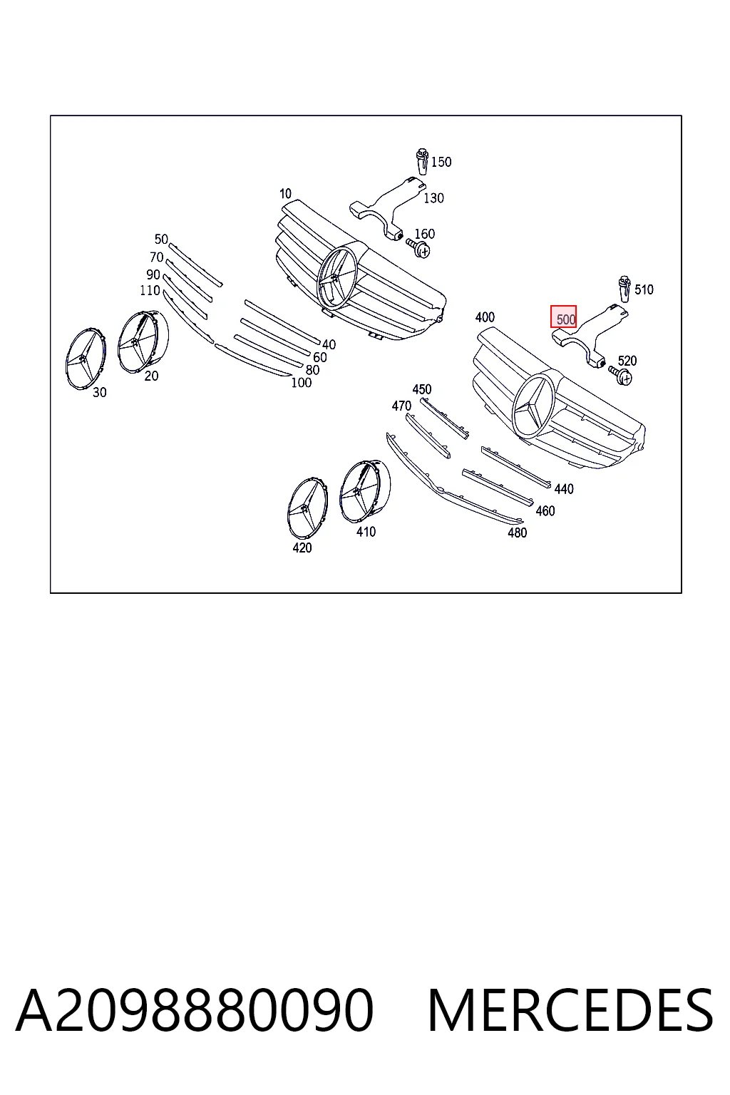 A2098880090 Mercedes
