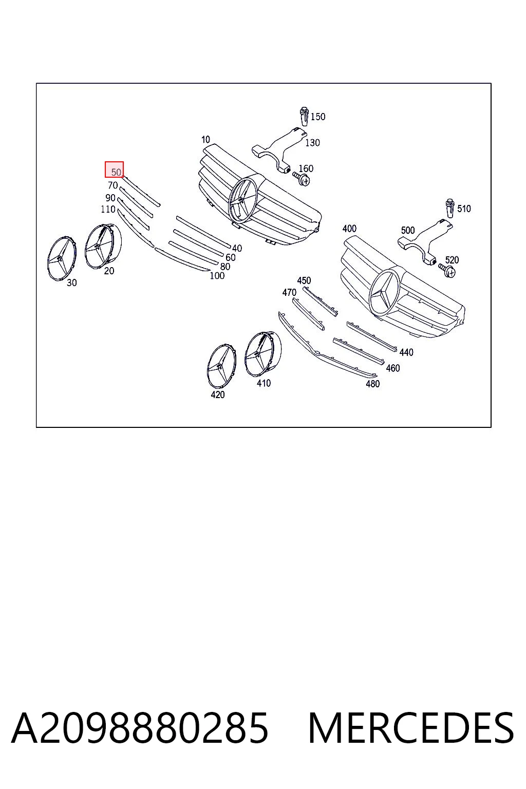 A2098880285 Mercedes