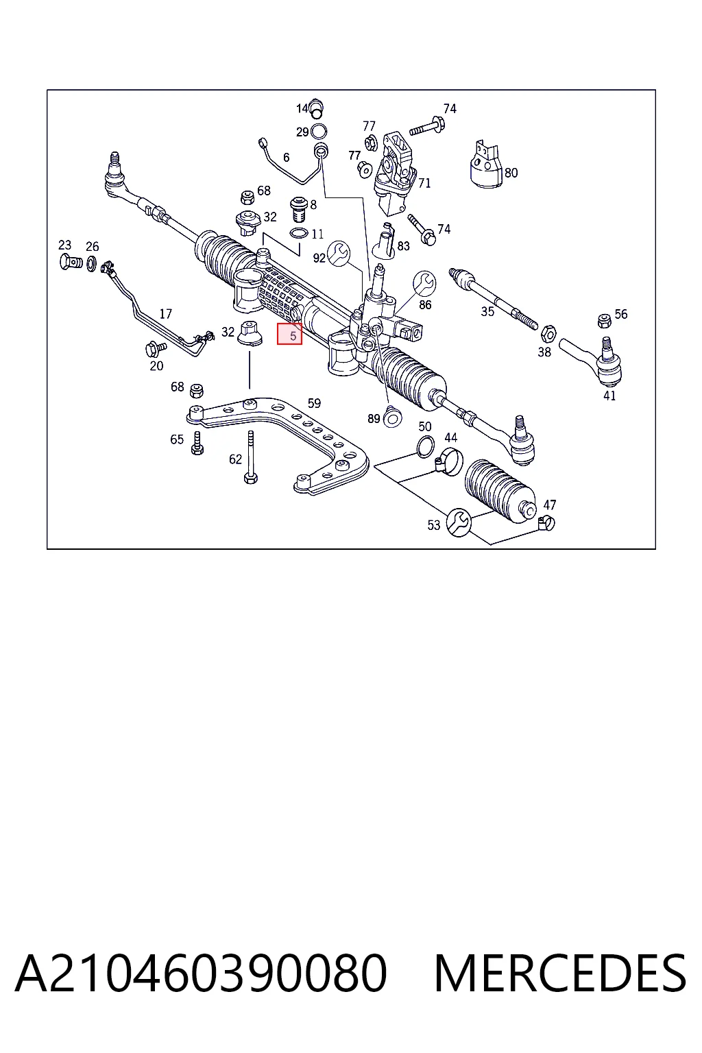 A210460390080 Mercedes