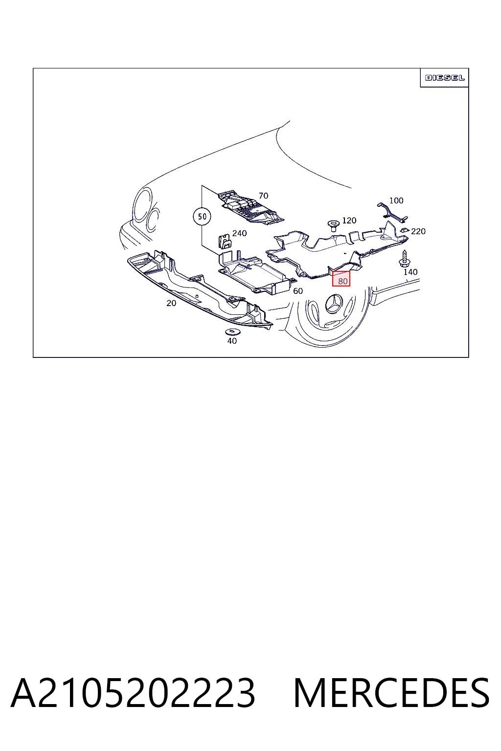 A2105202223 Mercedes