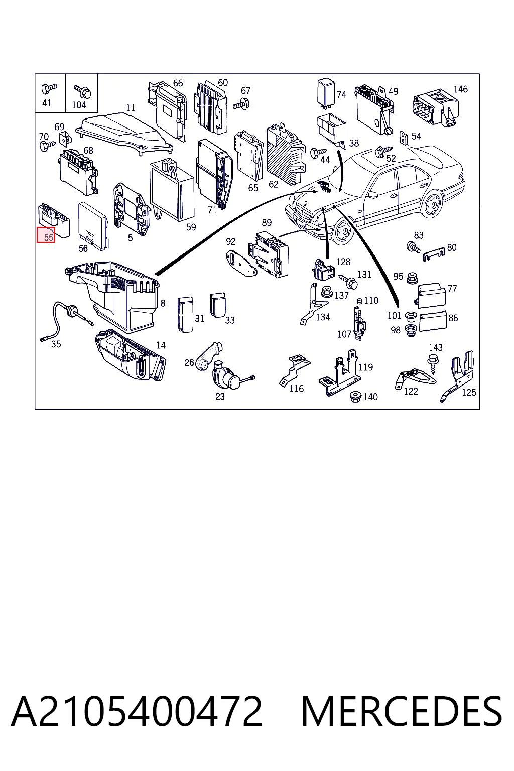 Comprar Relé de arranque Mercedes E  W210