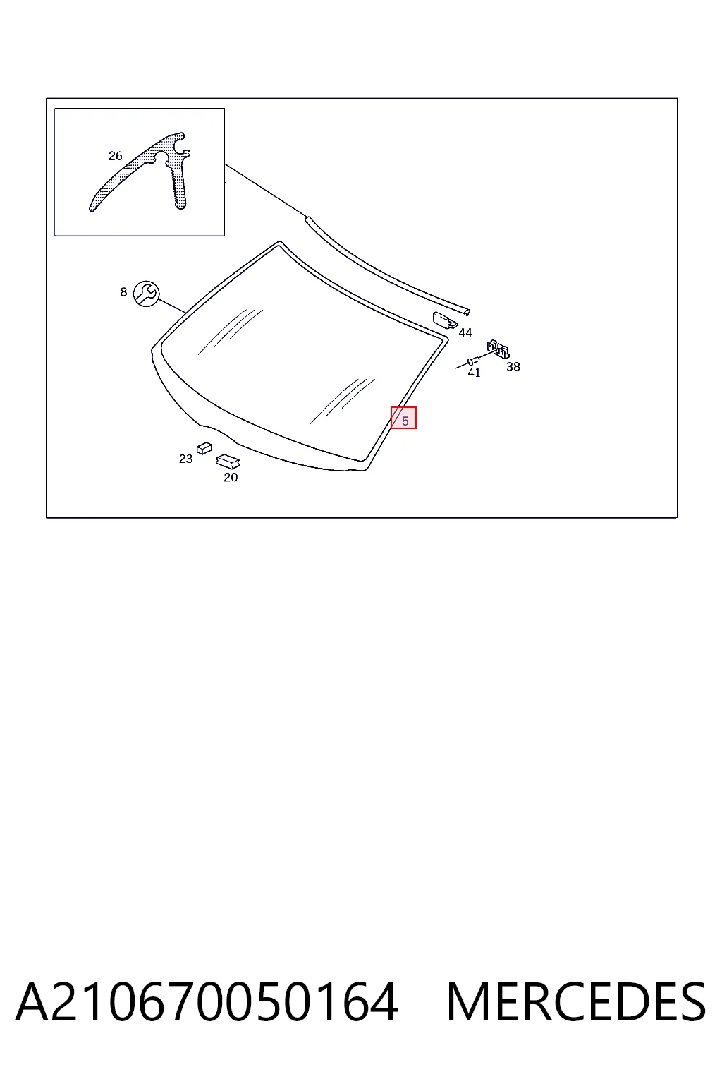 Comprar Parabrisas Mercedes E  S210