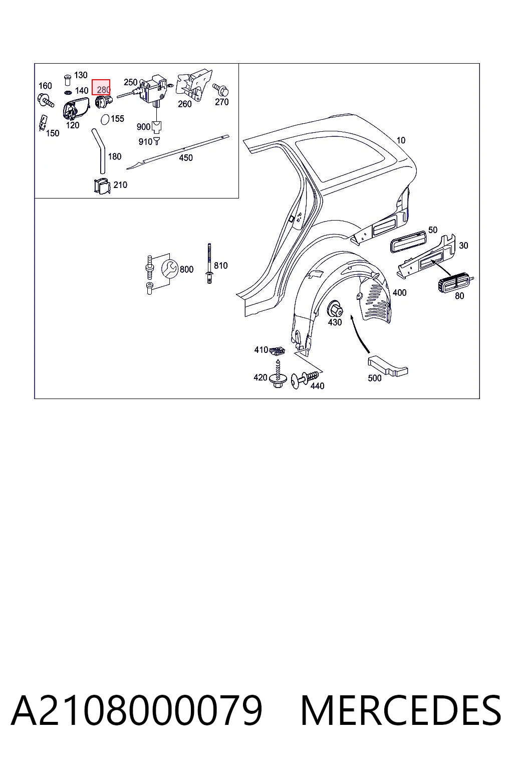 A2108000079 Mercedes