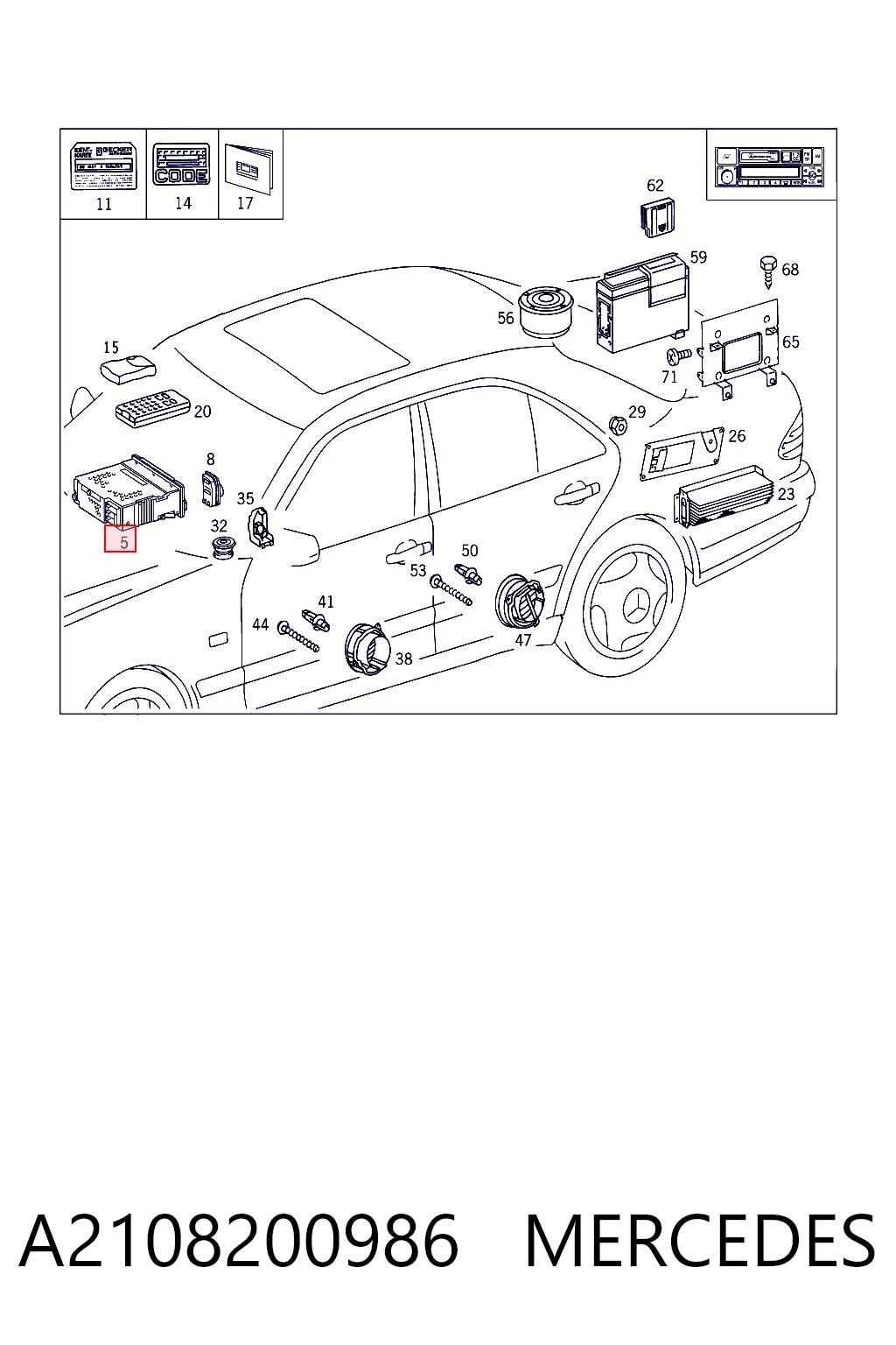 A2108200986 Mercedes