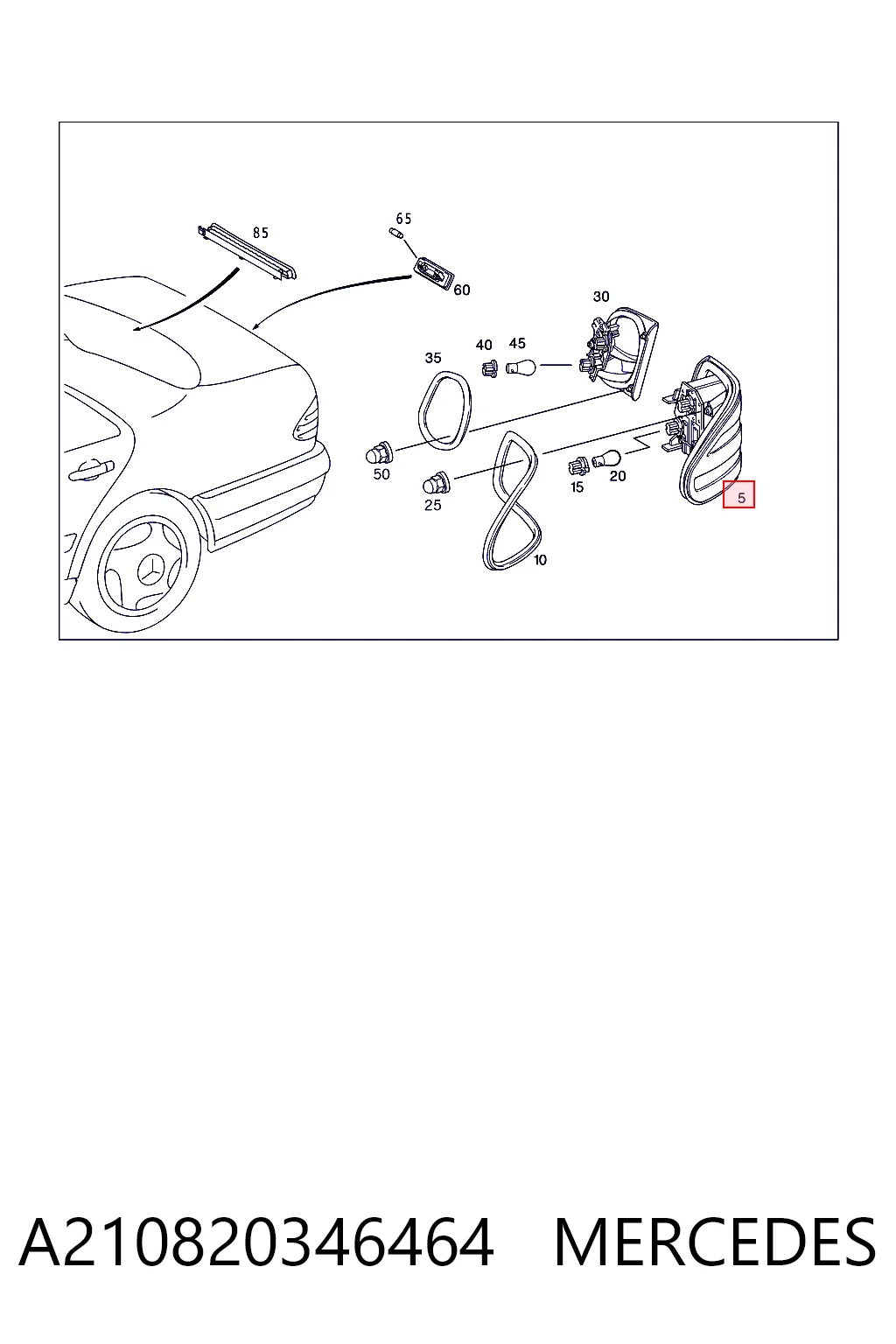 Piloto trasero exterior derecho Magneti Marelli LLF571