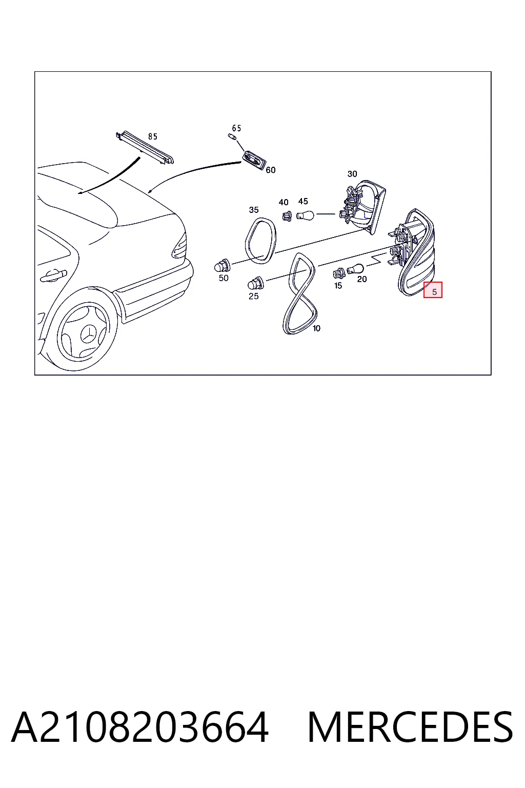 Comprar LLF571 Magneti Marelli Piloto trasero exterior derecho