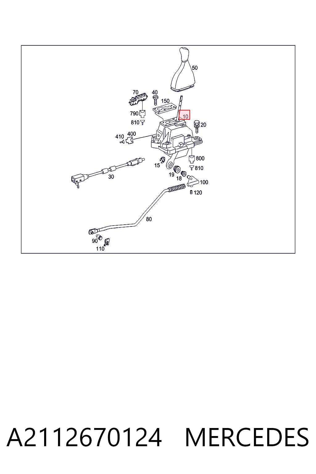 Mecanismo selector de marchas Mercedes E familiar (S211) (2003 - 2009) precio, desde 60,50 EUR