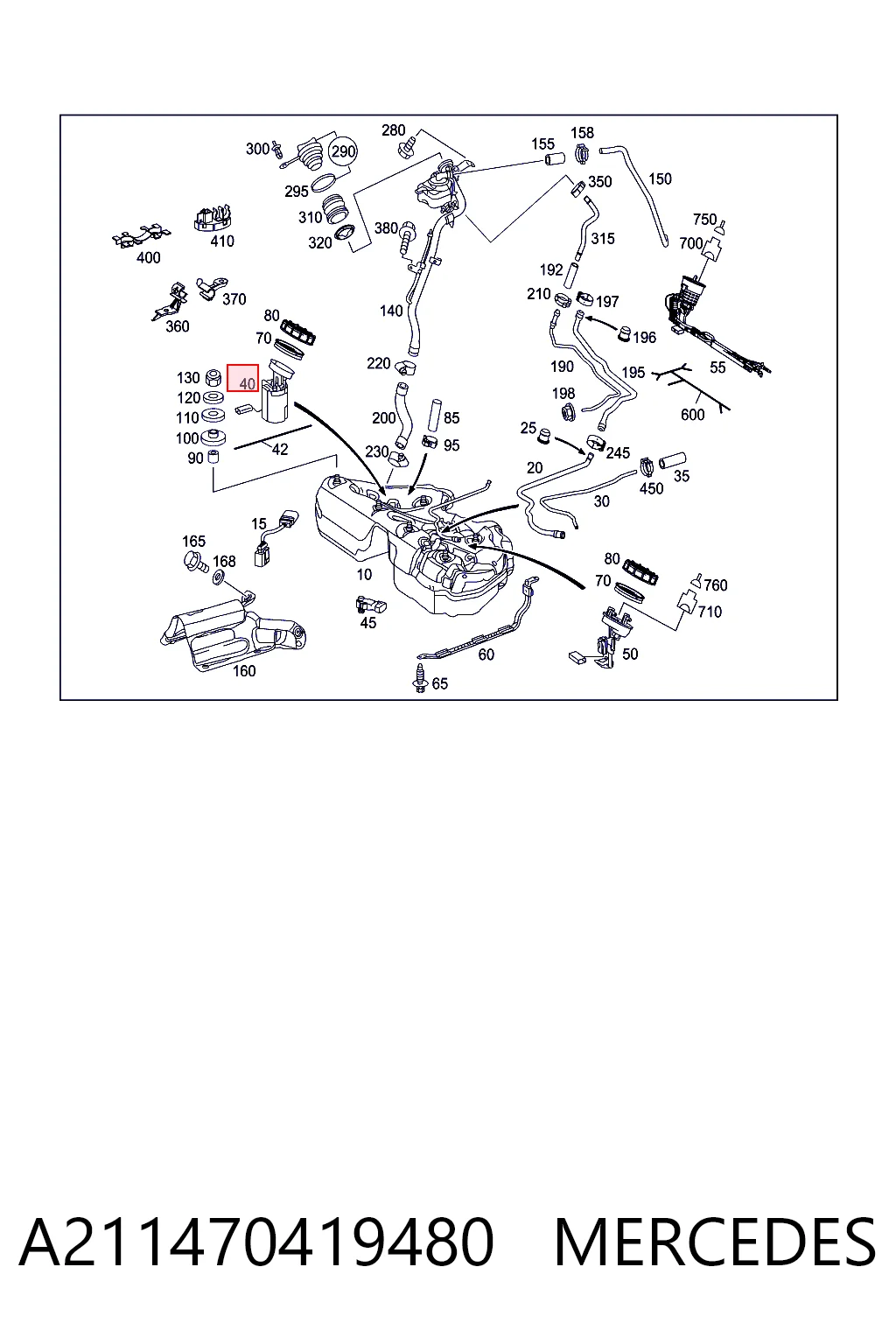 Bomba de combustible E  sedán (2002-2008) original desde 132,38 €