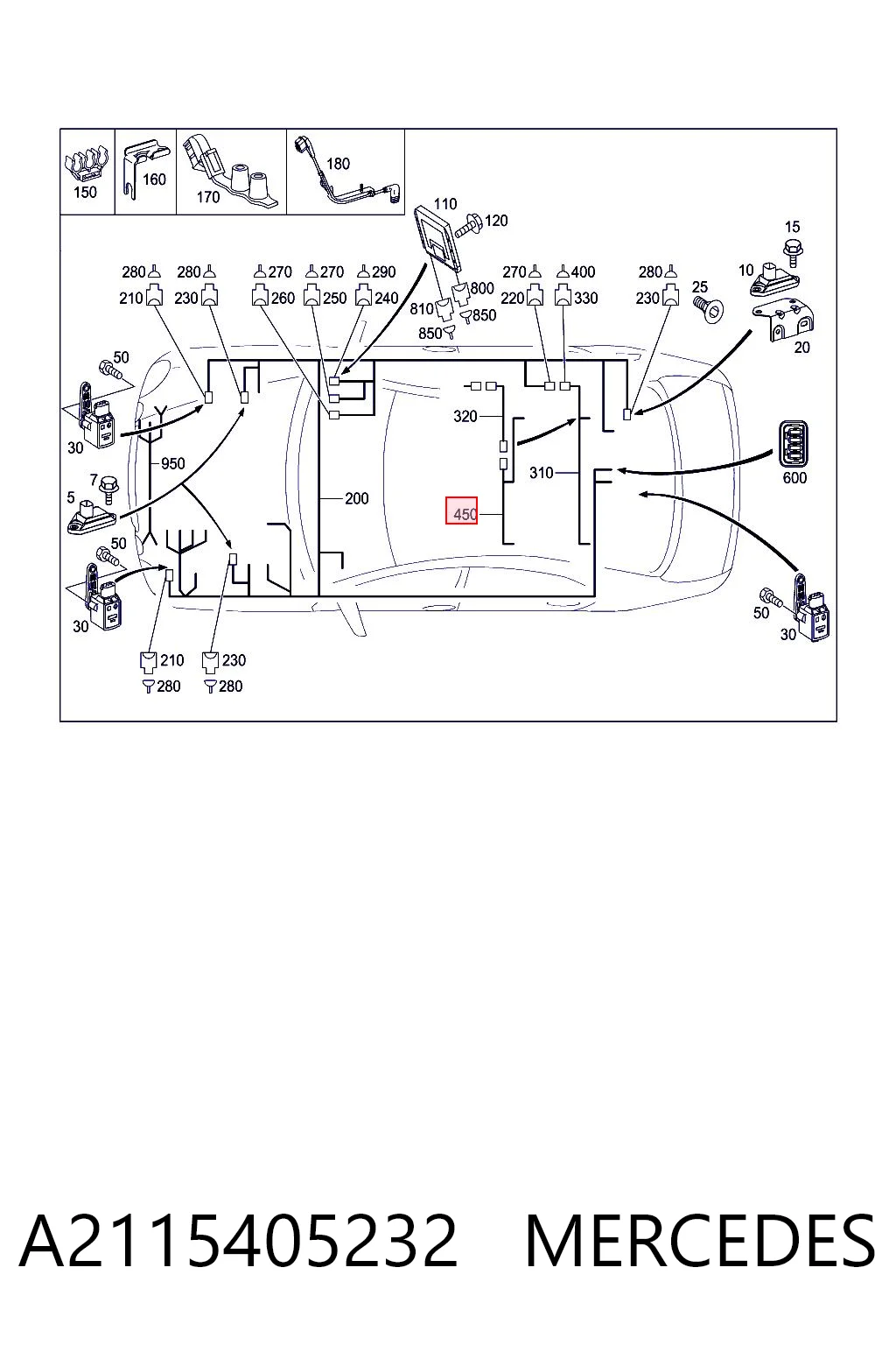 A2115405232 Mercedes