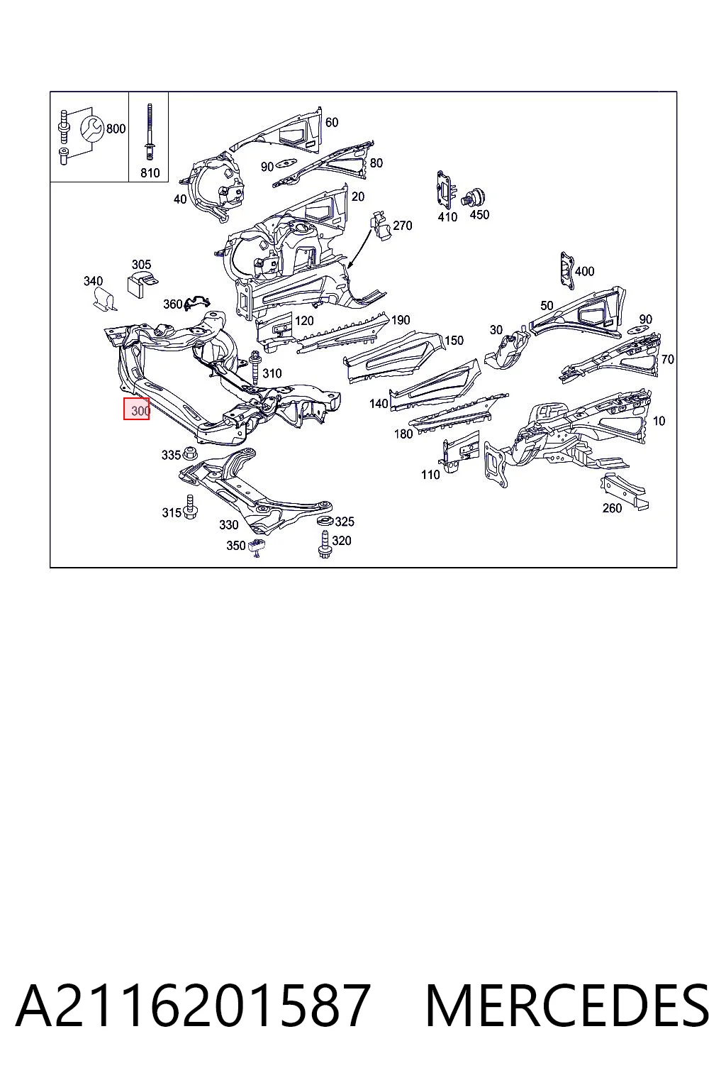Comprar Subchasis delantero soporte motor Mercedes E  W211 a bajo precio