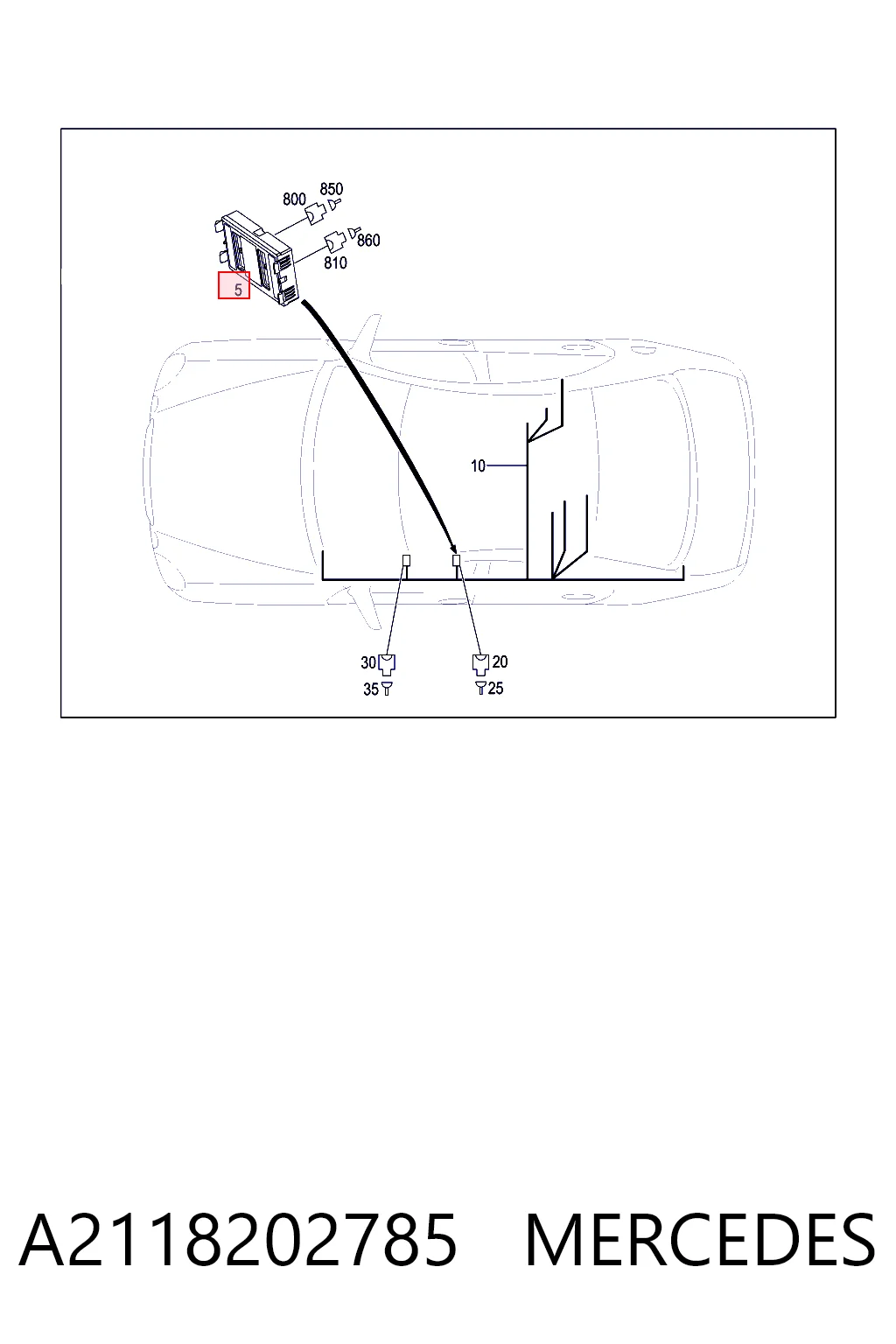 Mando bajo volante para Mercedes E  W211