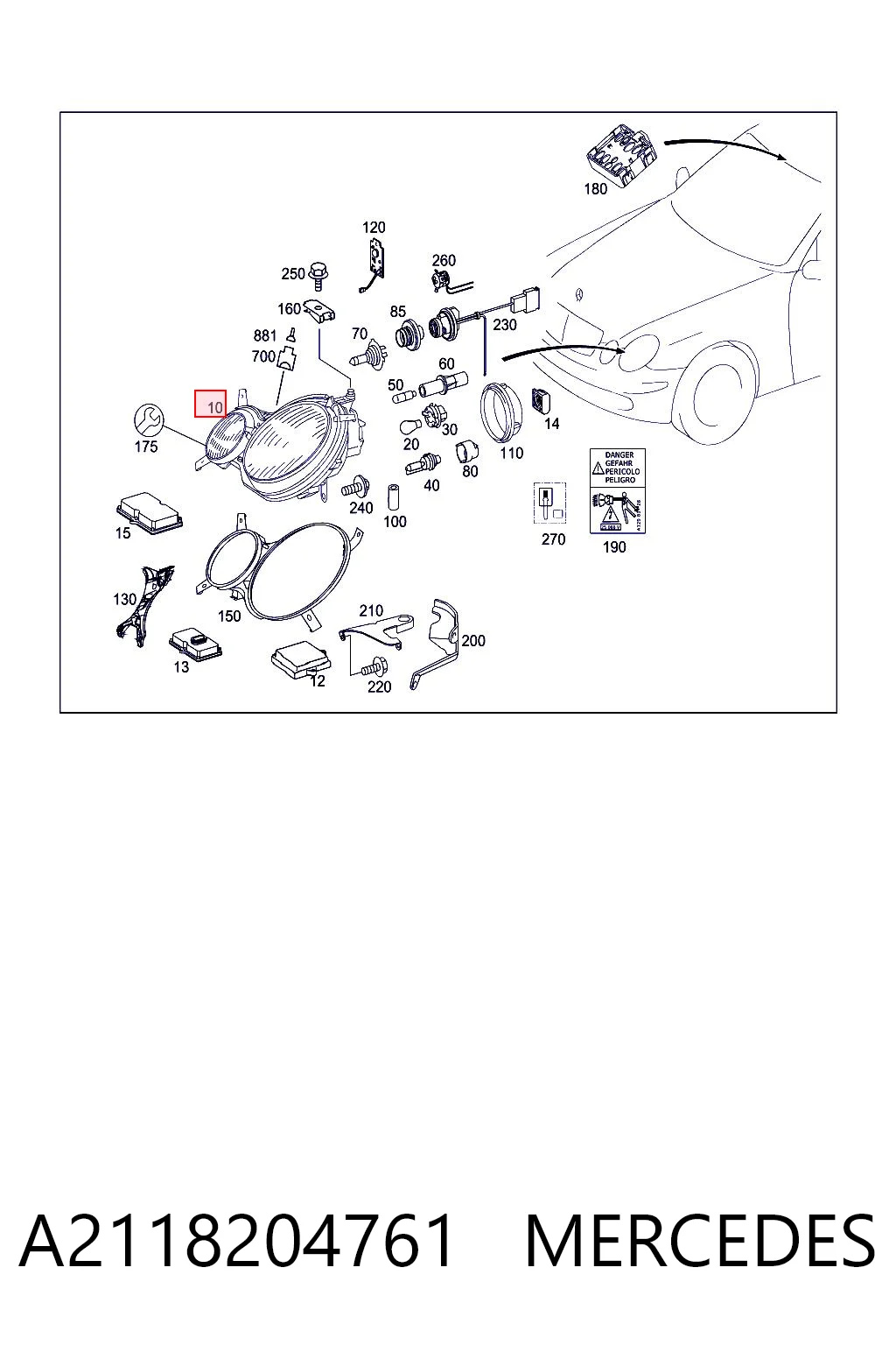 Faros delanteros Polcar 5017091E