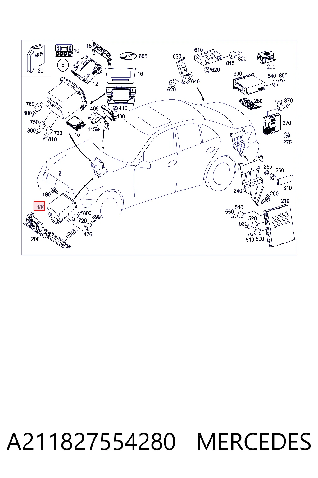A211827554280 Mercedes