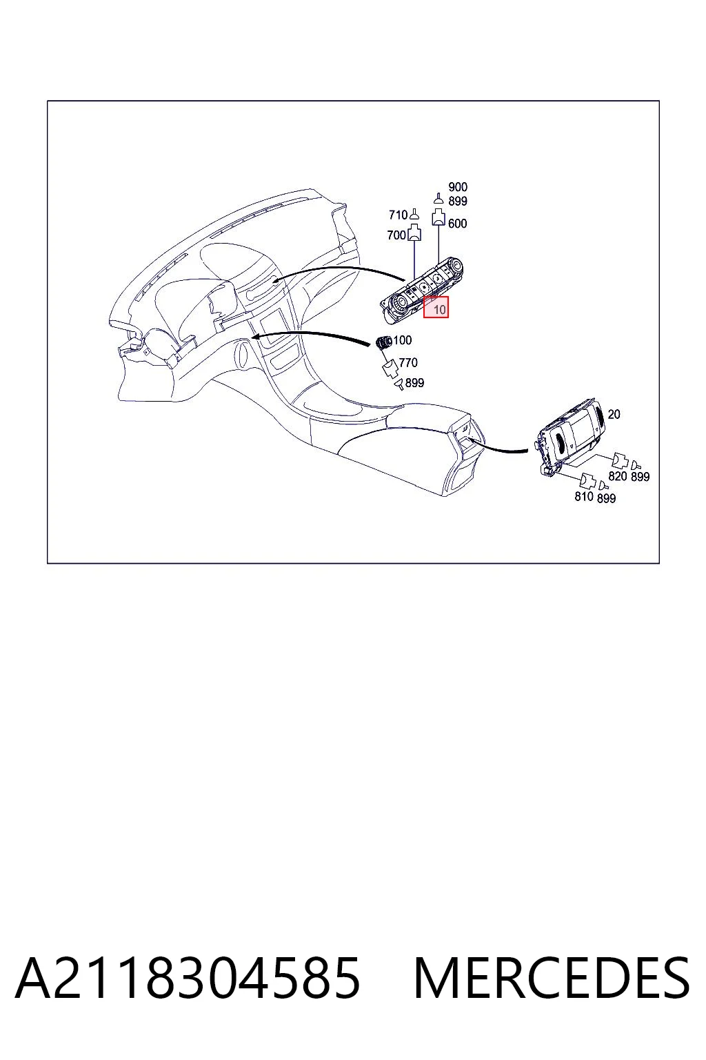 A2118304585 Mercedes