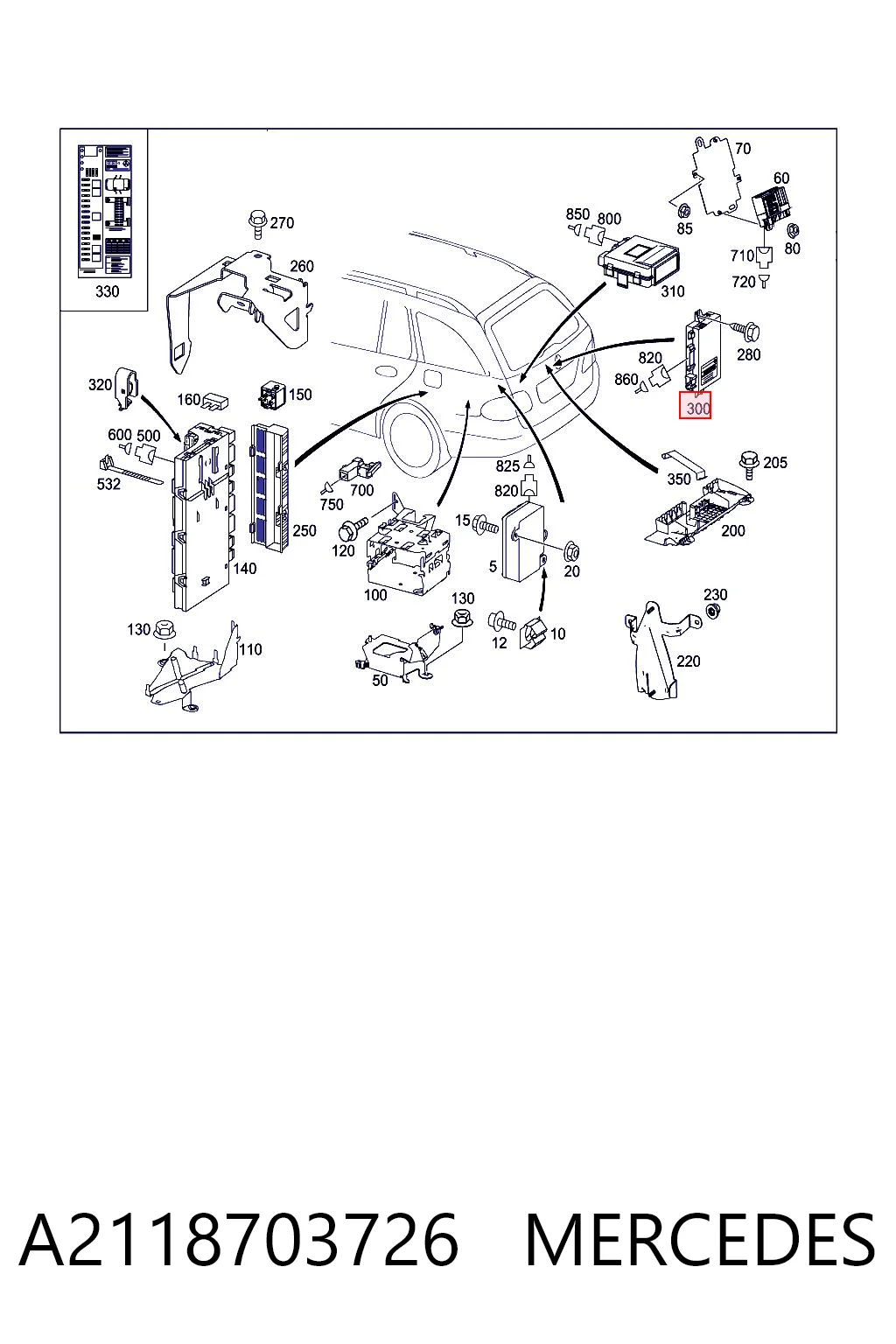A0355455432 VAG Módulo de control de apertura de la tapa del maletero