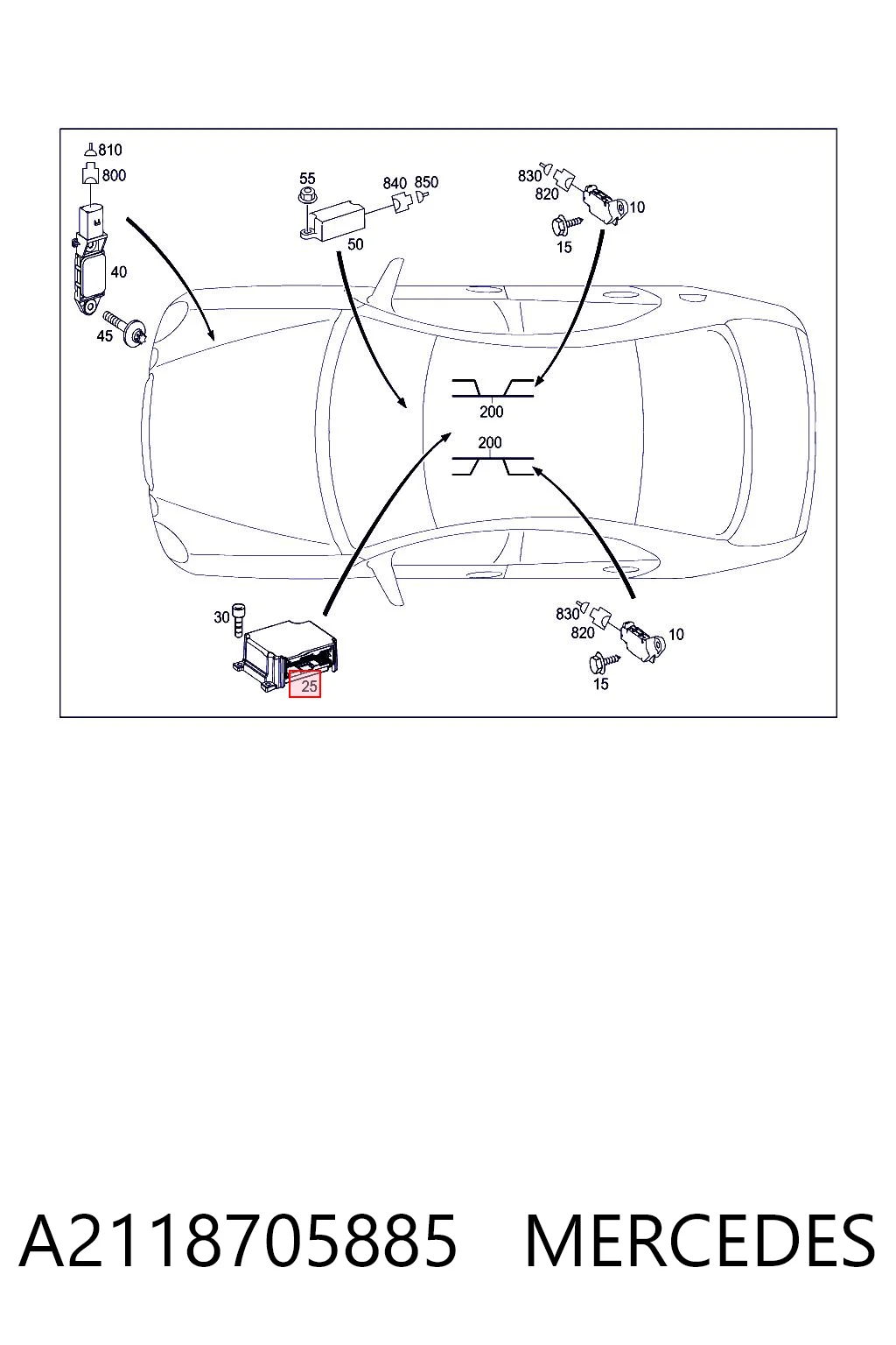 A2118705885 Mercedes