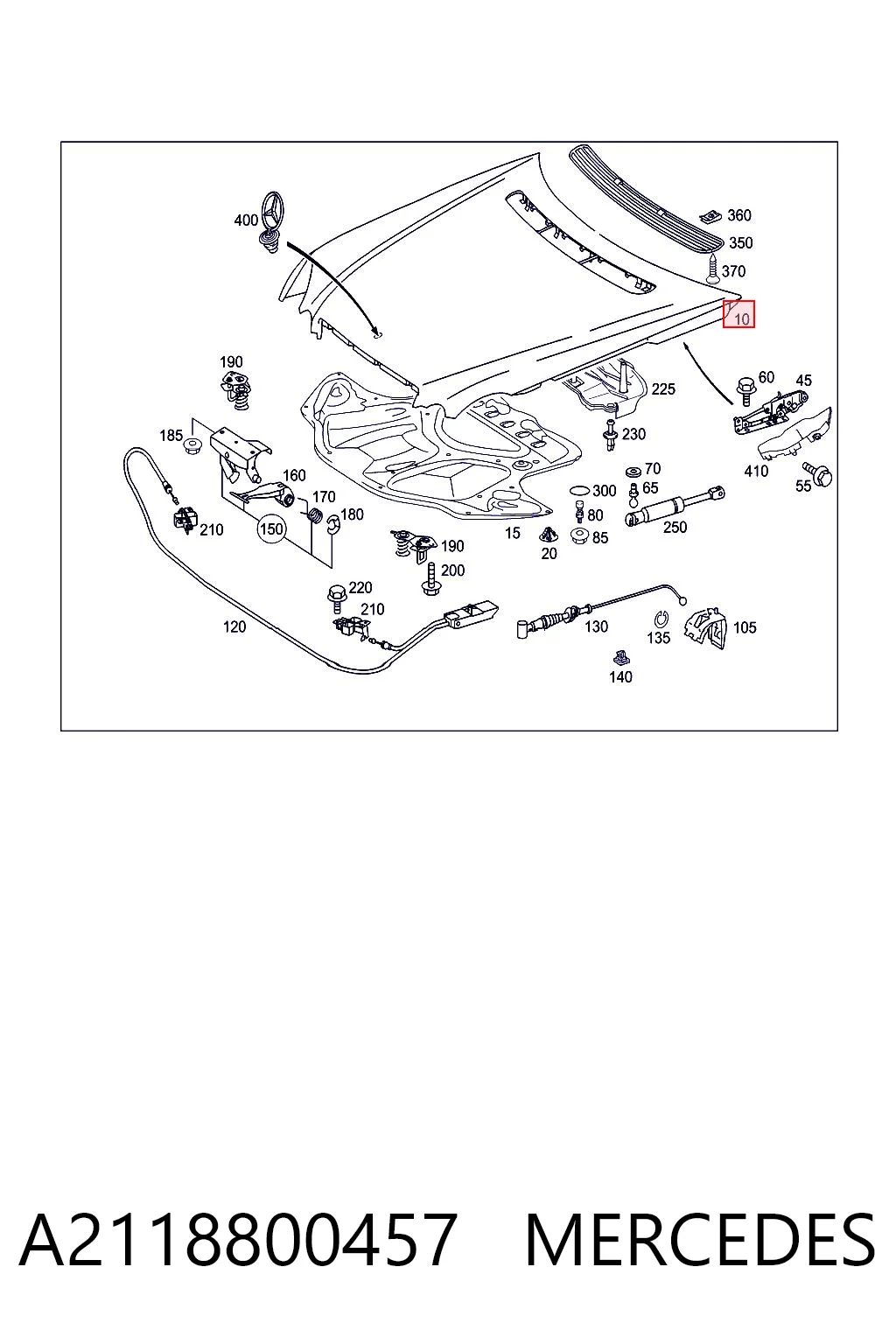 Comprar Capó Mercedes E  S211