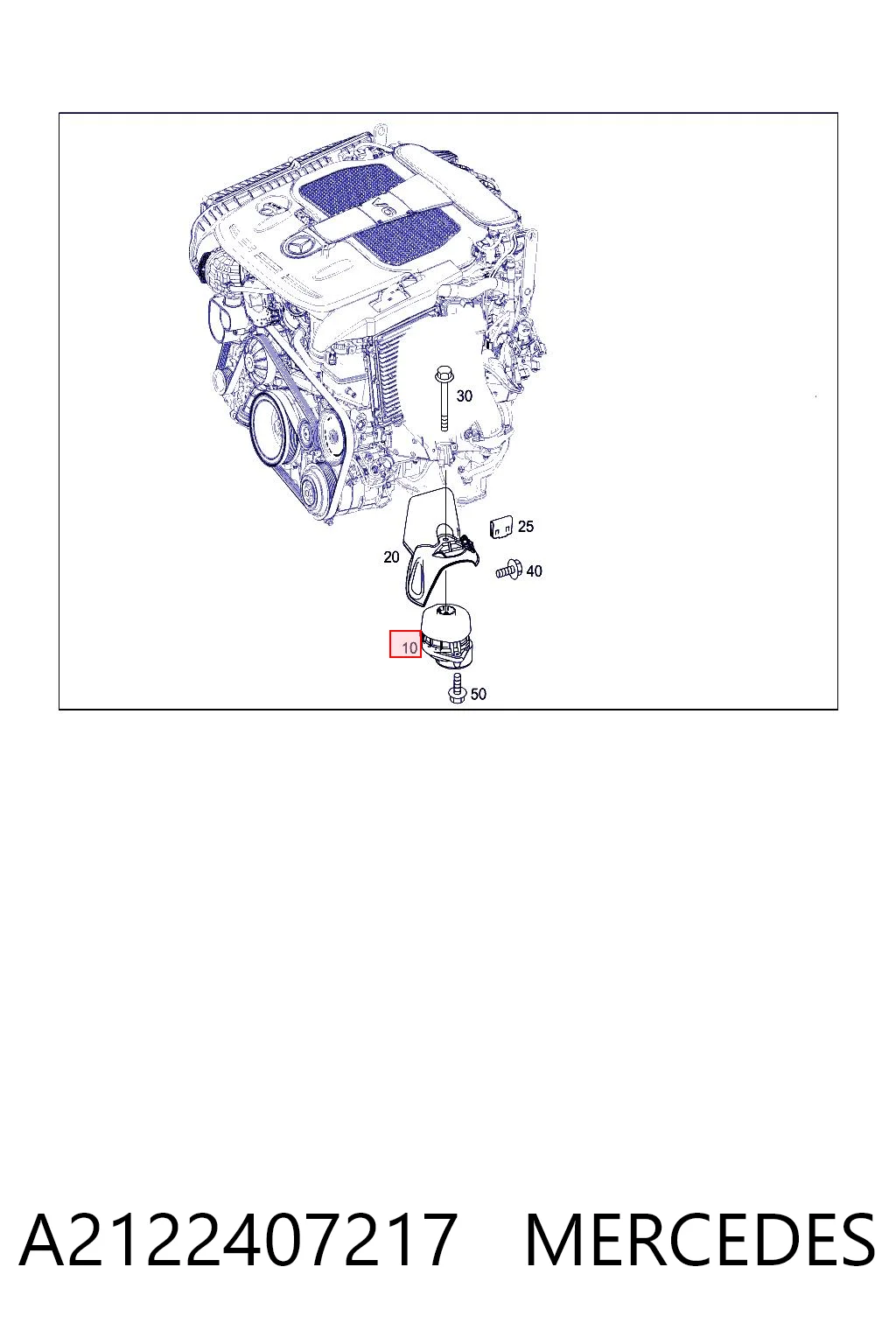 A2122407217 Mercedes Soportes de motor delantero
