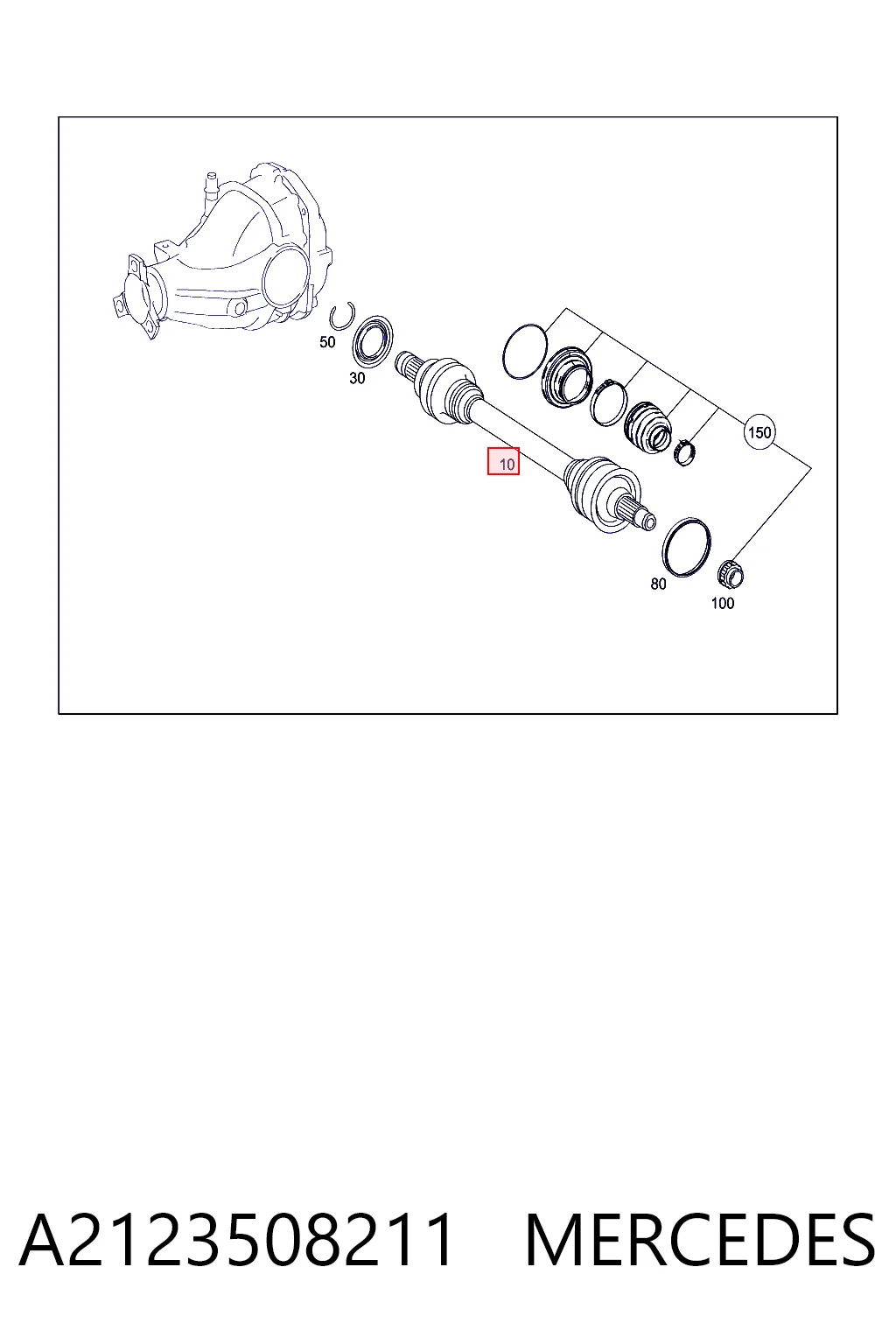 Comprar Semieje Mercedes GLK  X204