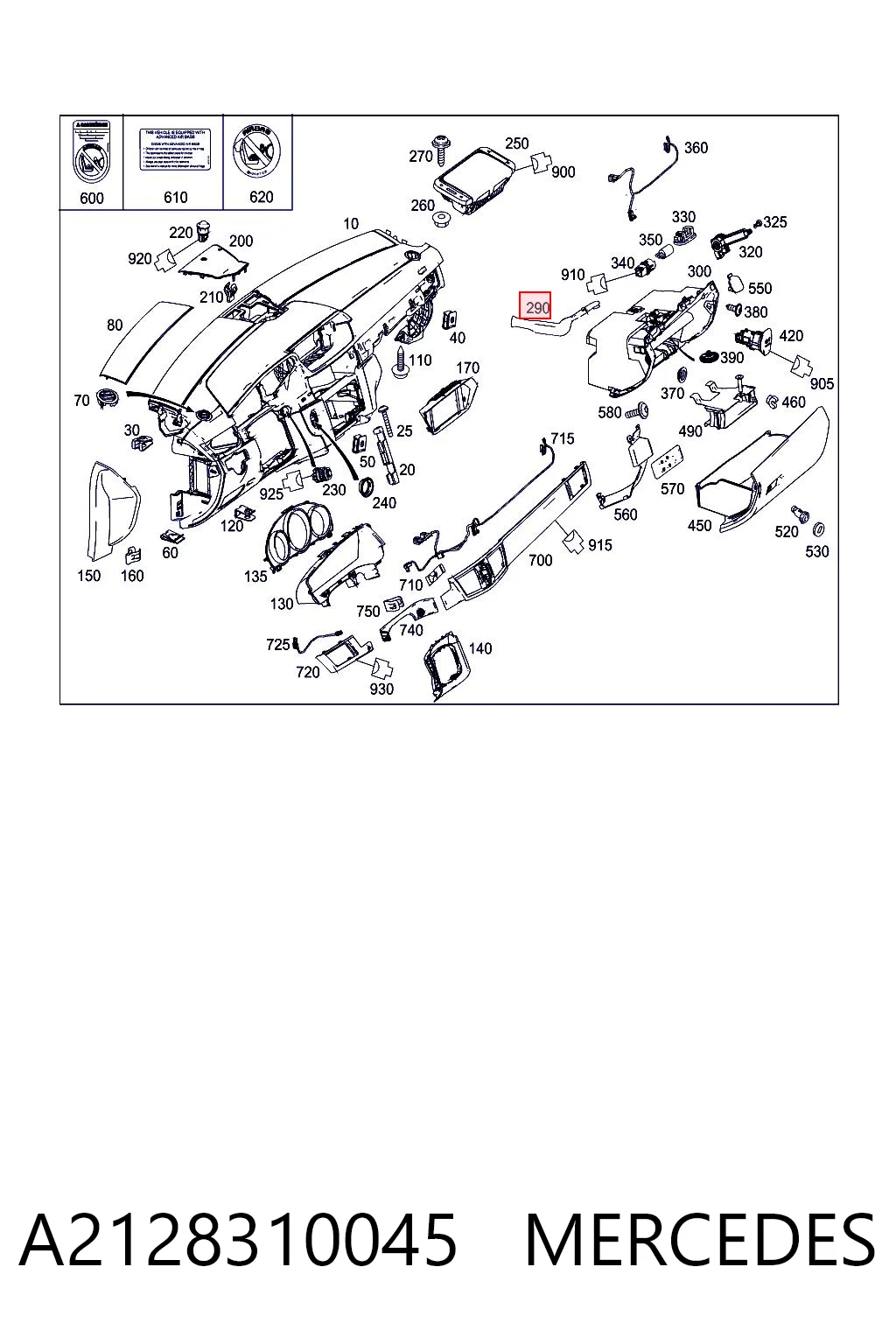 A2128310045 Mercedes