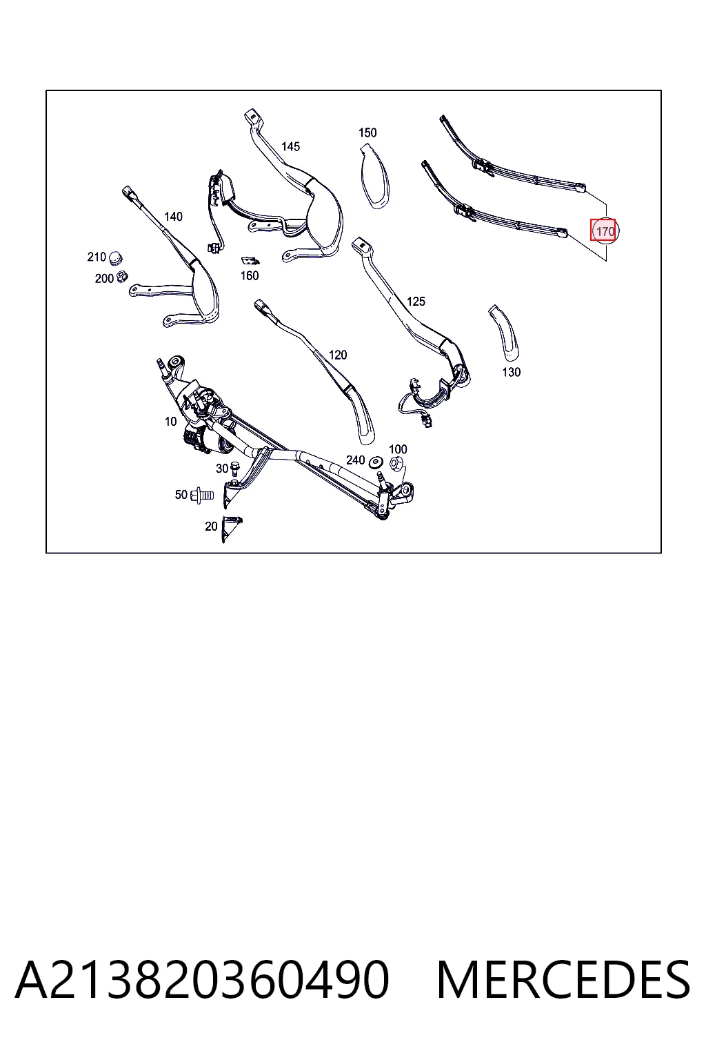Escobillas delanteras Mercedes E  desde 31,69 €