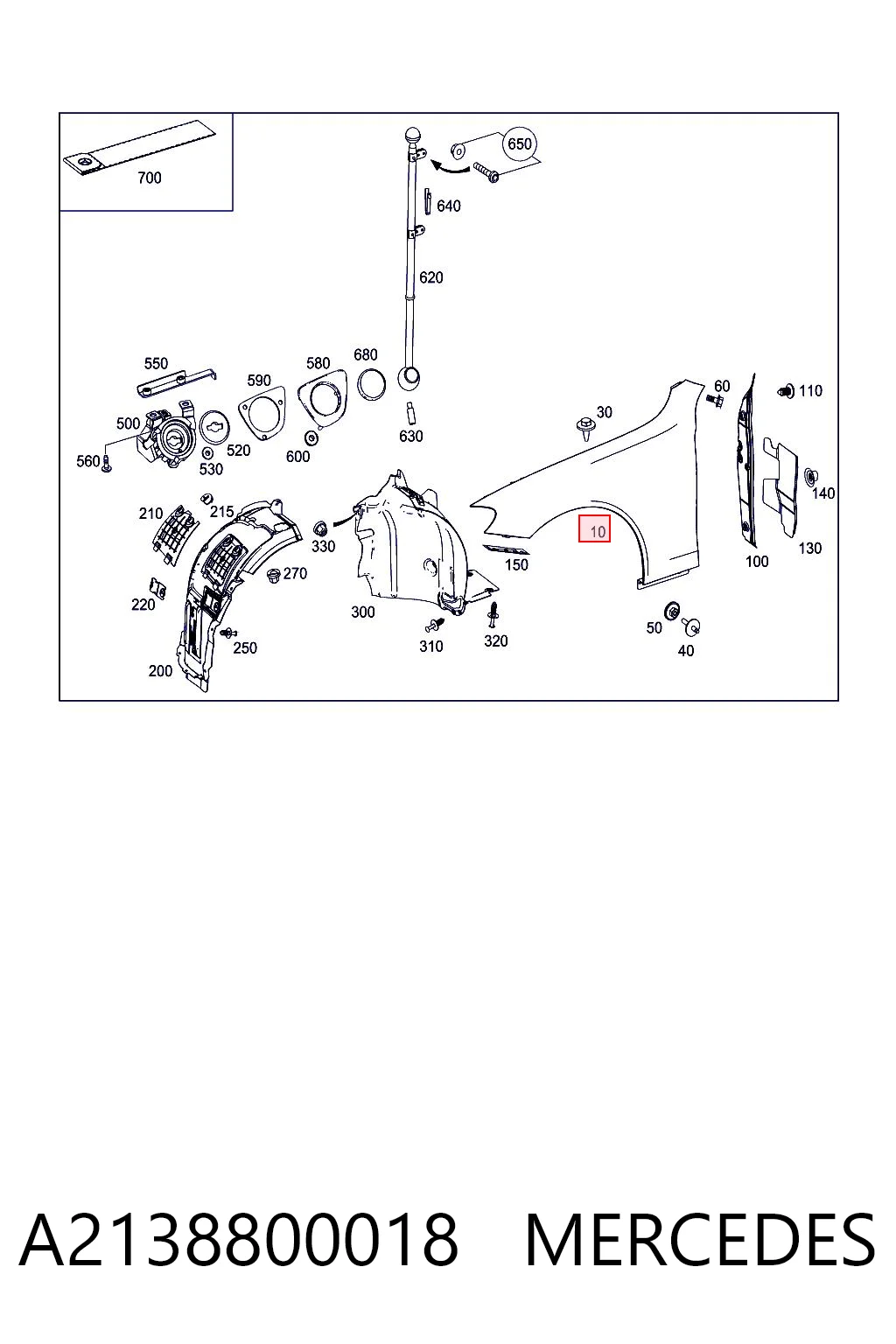 A2138800018 Mercedes