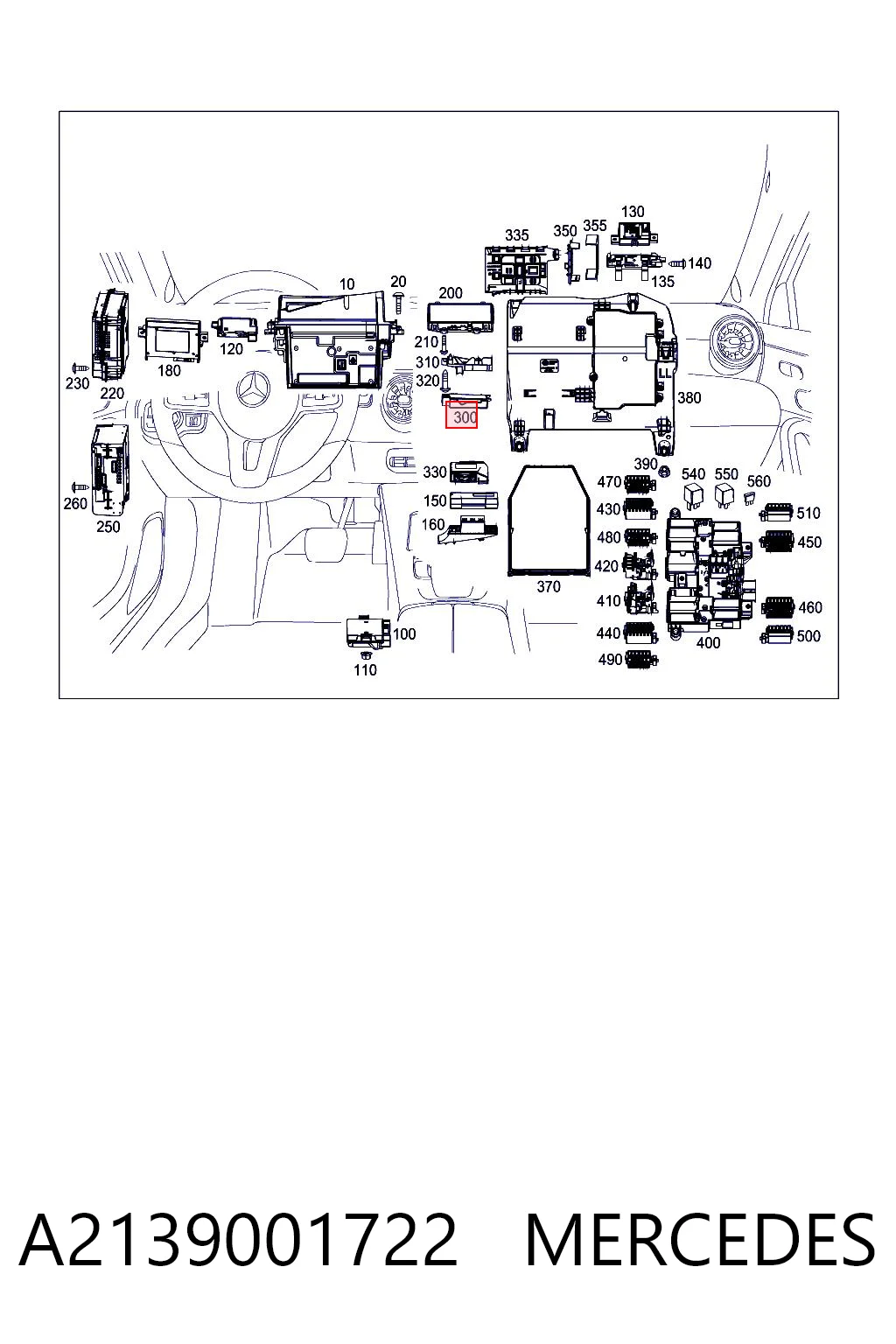 A2139001722 Mercedes Módulo de control electrónico de la transmisión automática