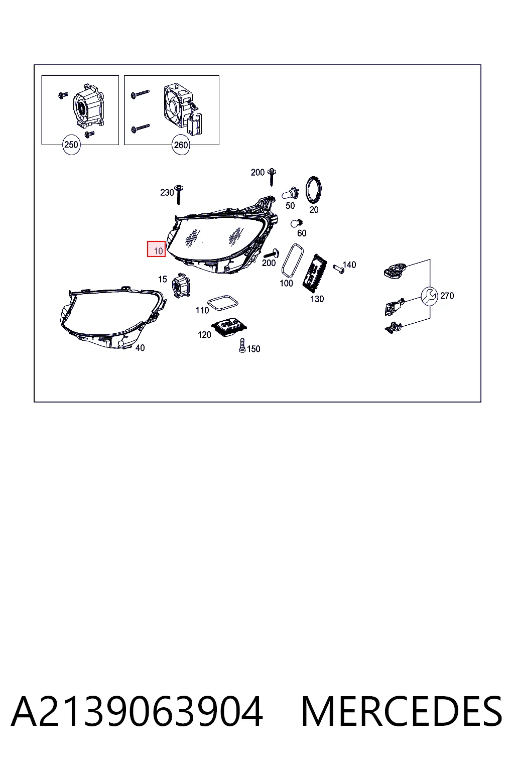 A2139063904 Mercedes Faros