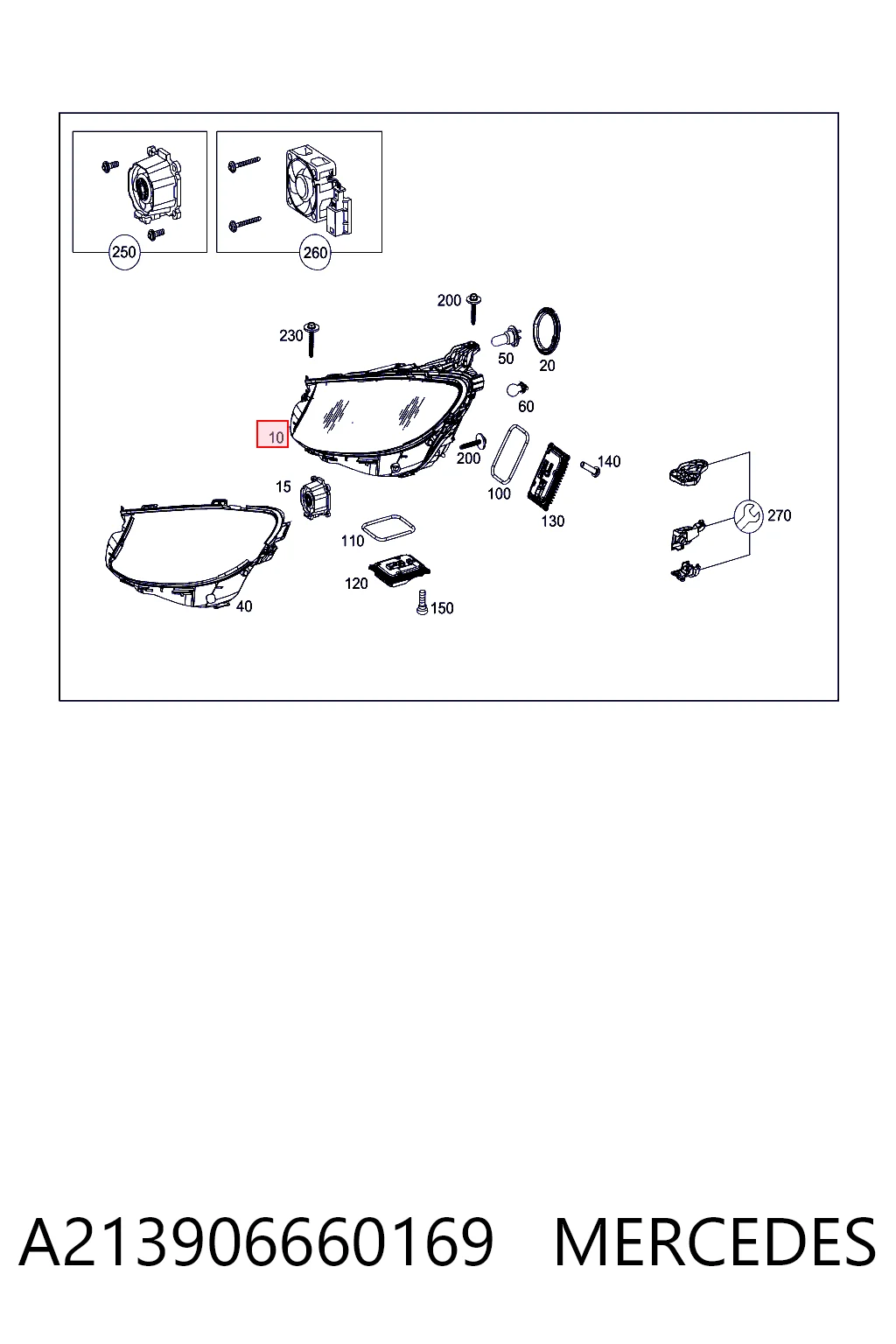 Comprar Faro derecho Mercedes E  W213