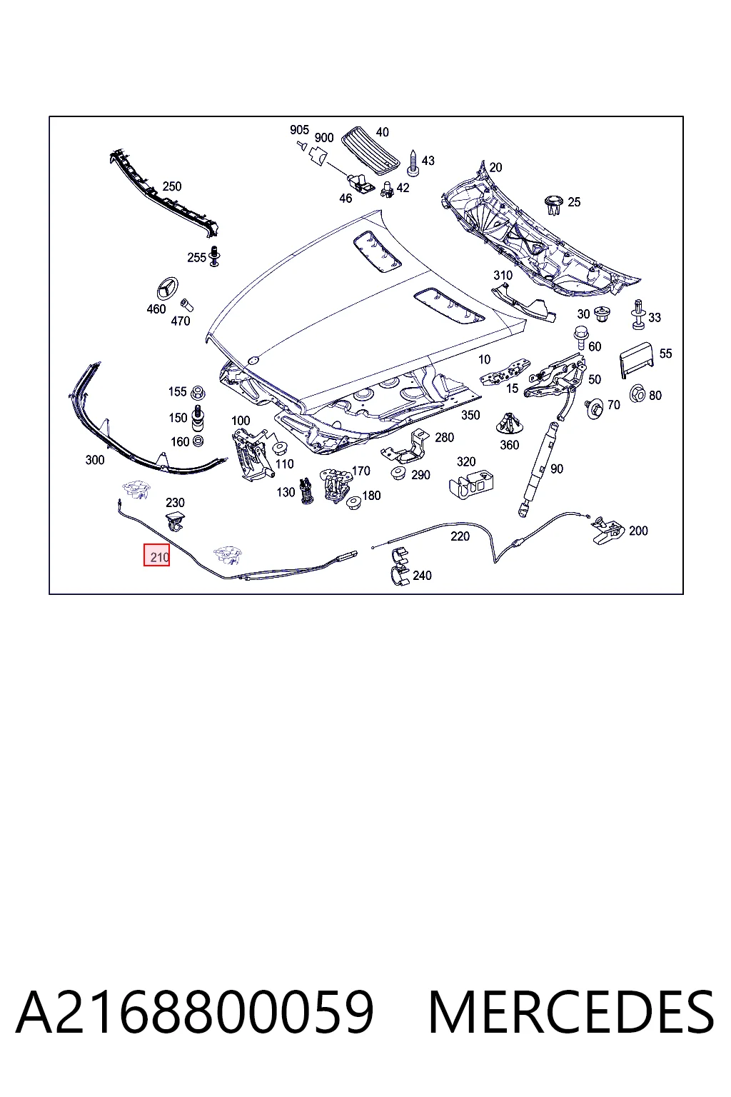 A2168800059 Mercedes