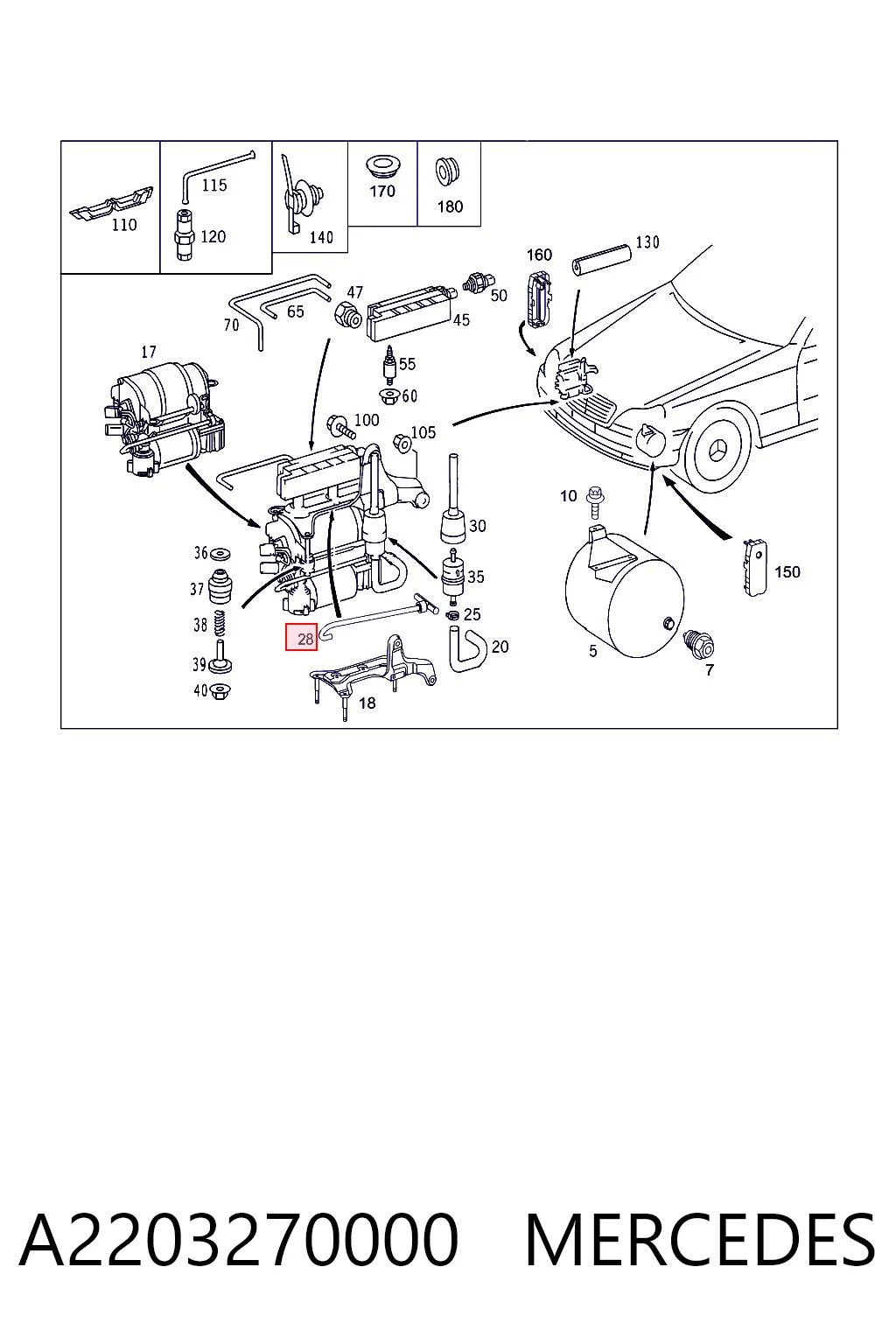 A2203270000 Mercedes