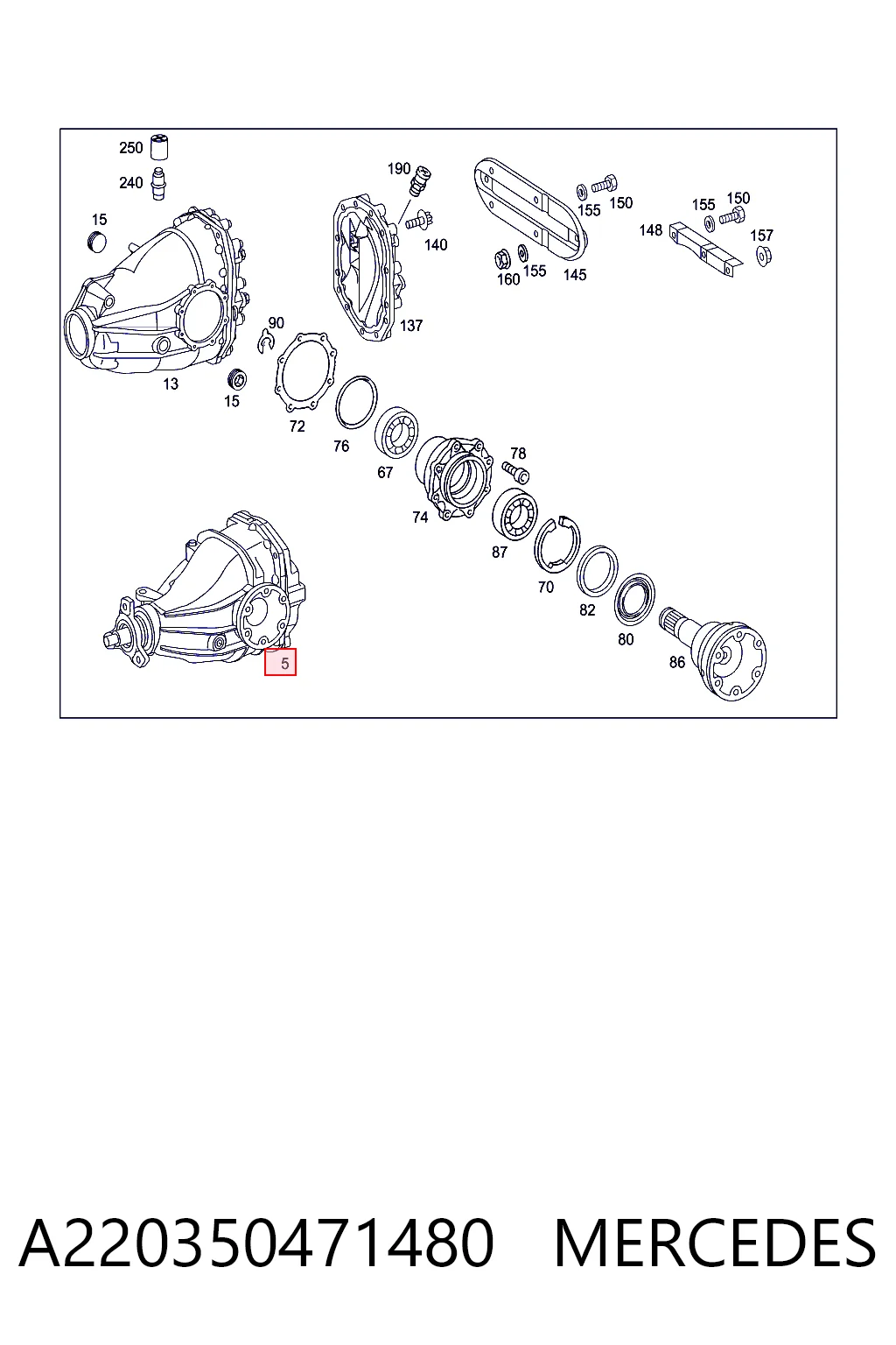 Comprar Grupo trasero Mercedes S  W220 a bajo precio