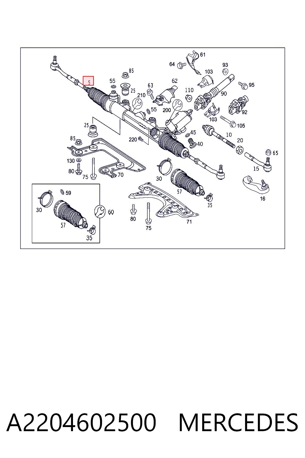 A2204602500 Mercedes