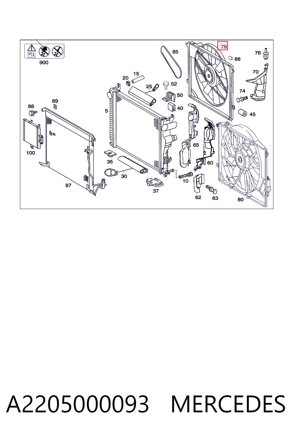 A2205000093 Mercedes
