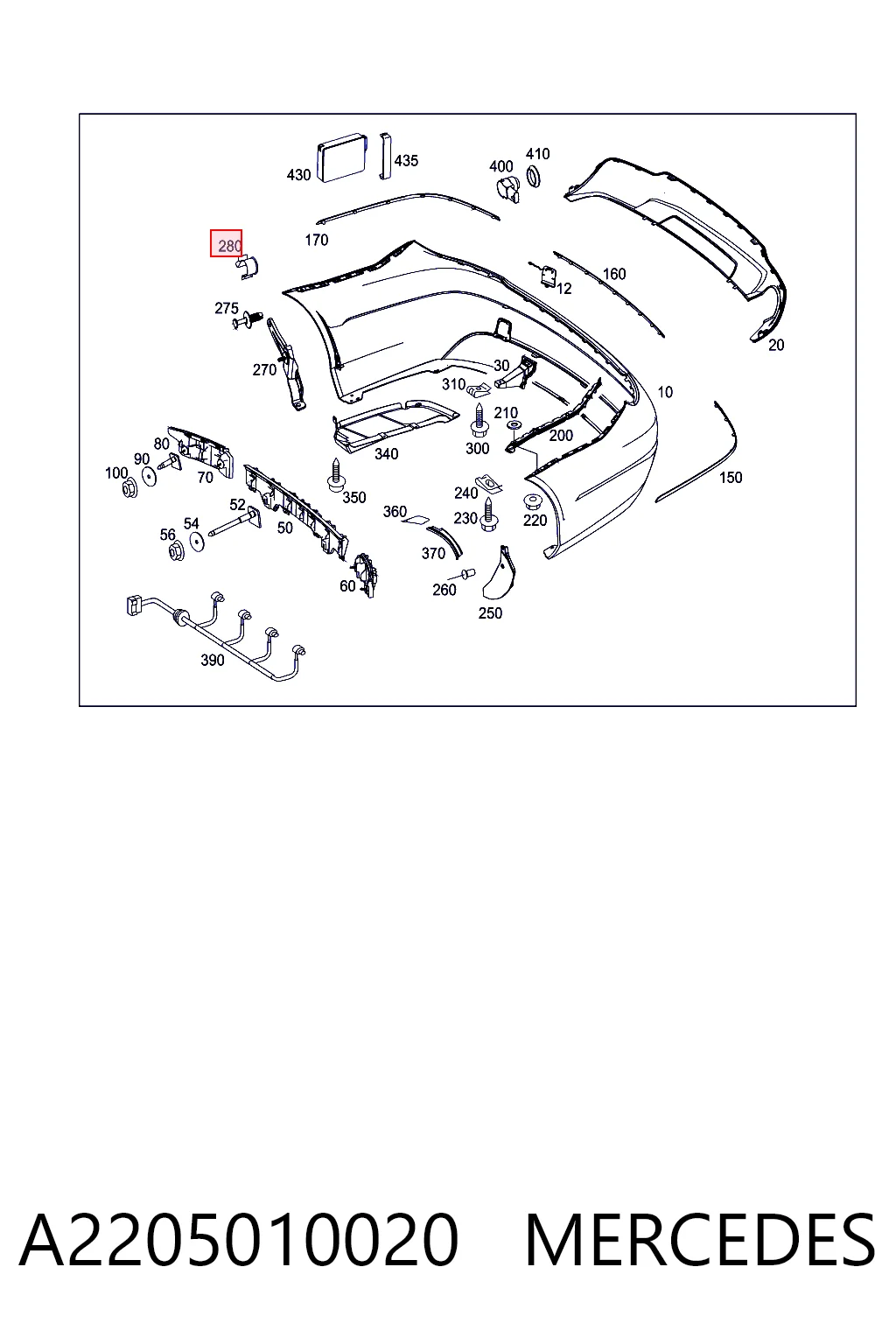 A2205010020 Mercedes