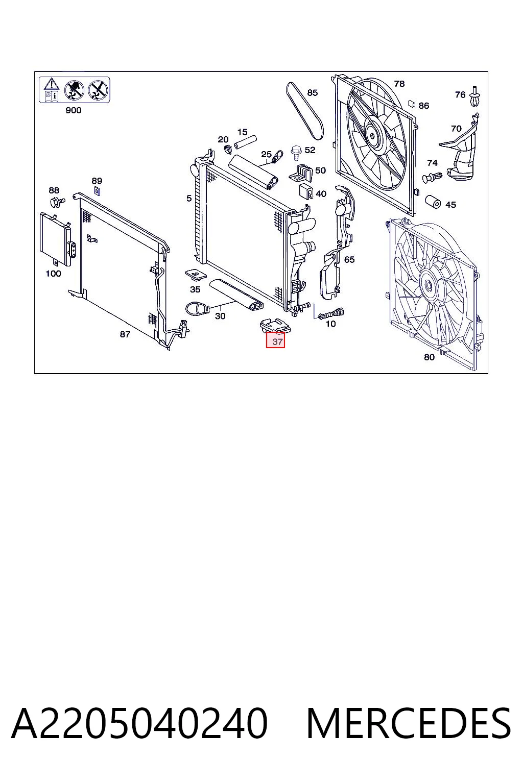 A2205040240 Mercedes