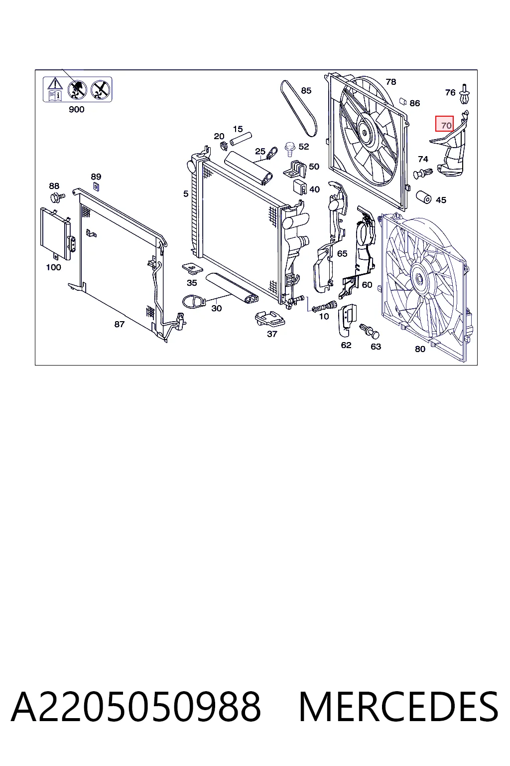 A2205050988 Mercedes