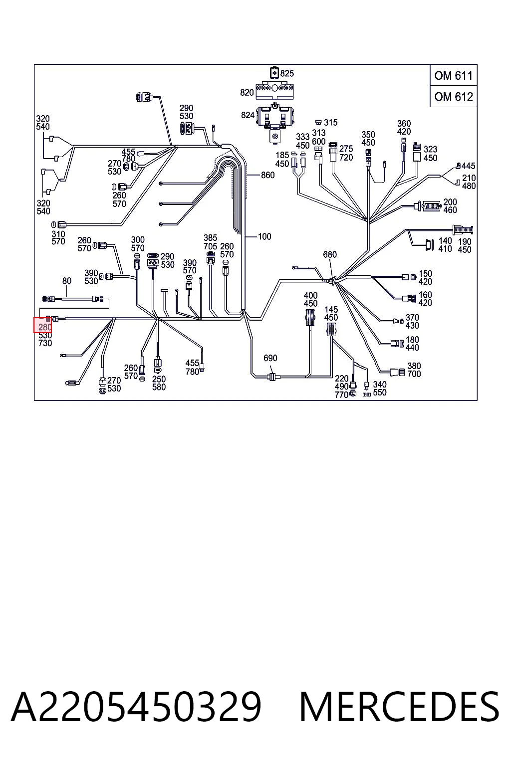 A2205450329 Mercedes