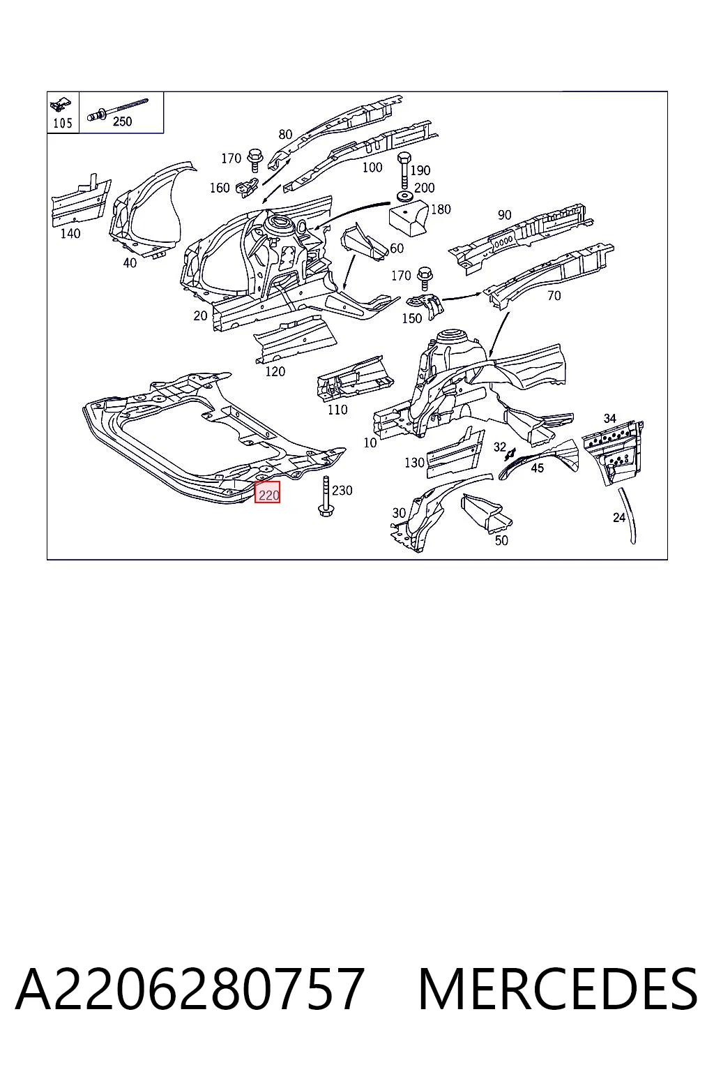 Comprar Subchasis delantero soporte motor Mercedes S  W220 a bajo precio