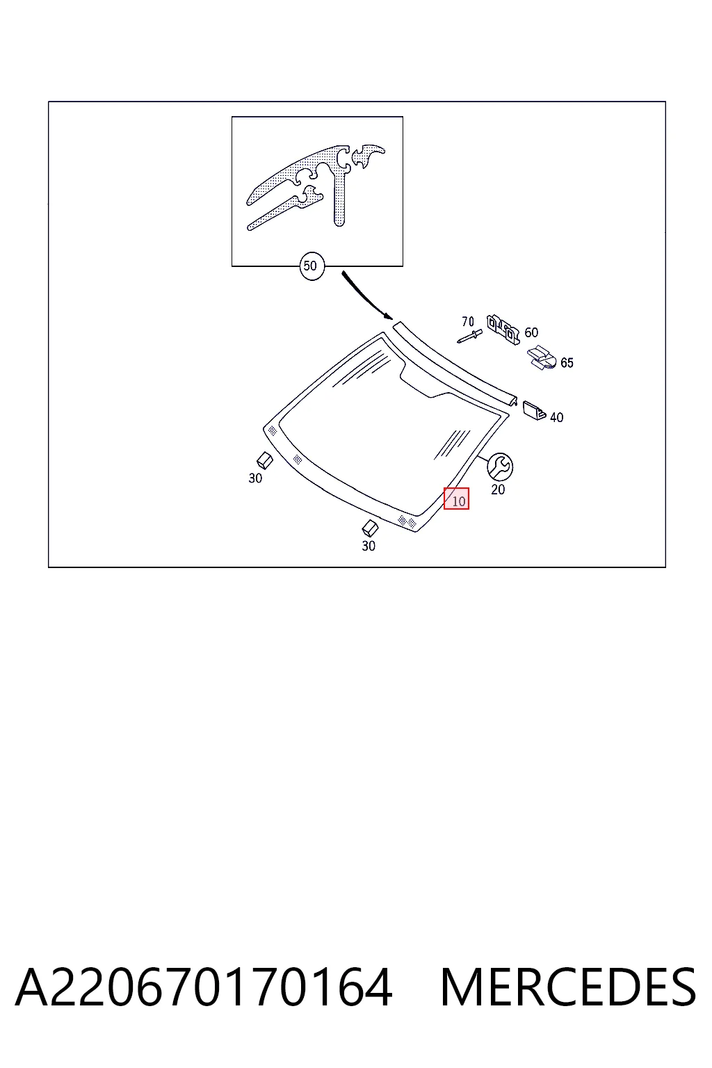 Parabrisas para Mercedes S W220