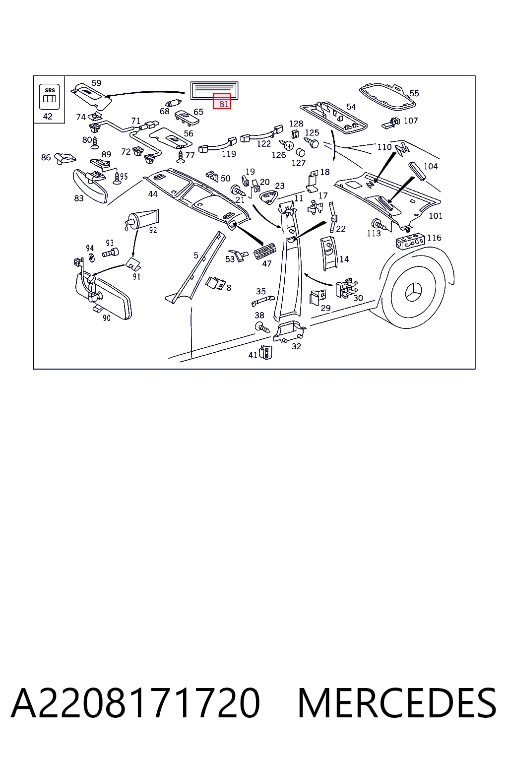 A2208171720 Mercedes