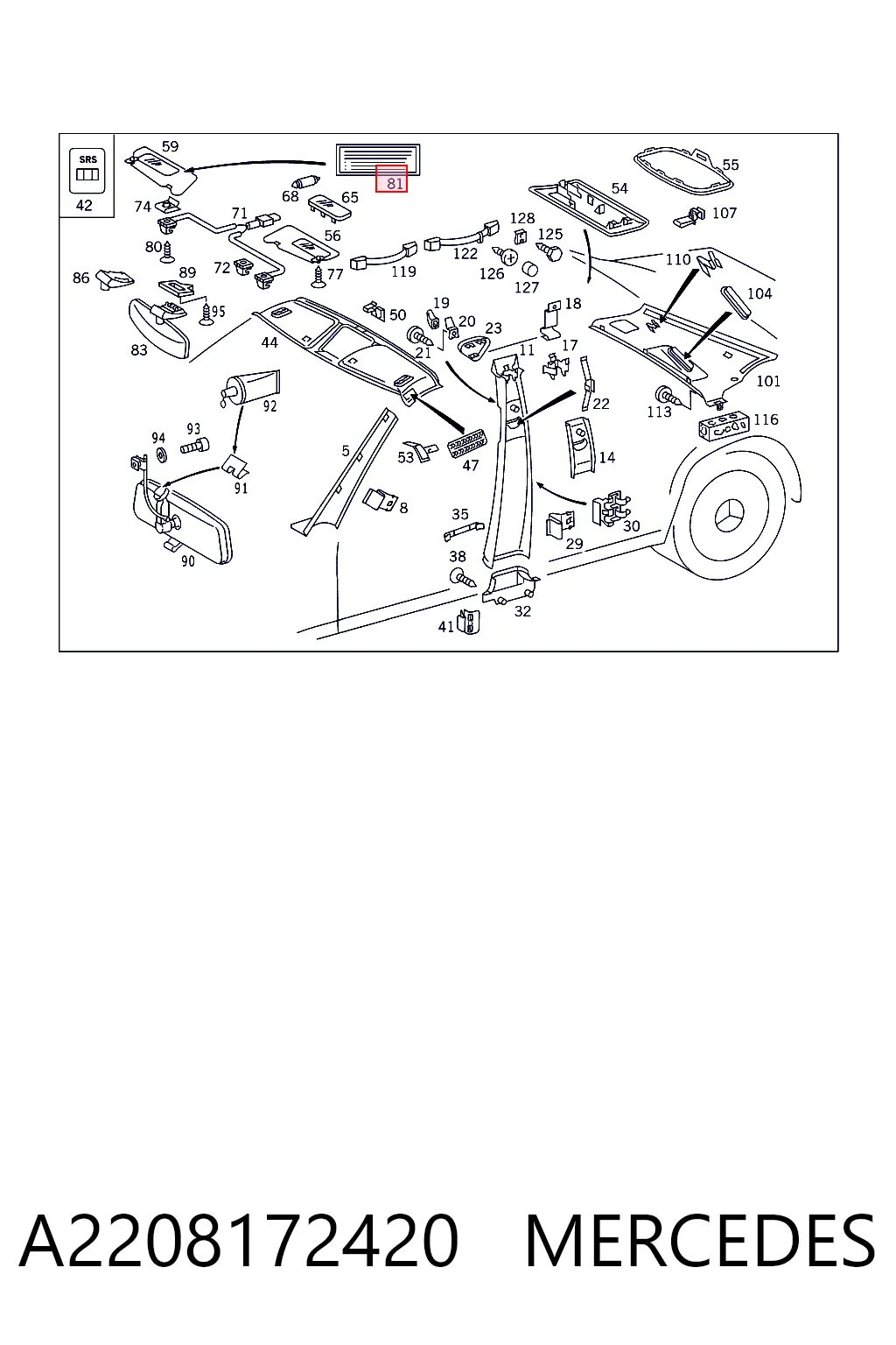 A2208172420 Mercedes