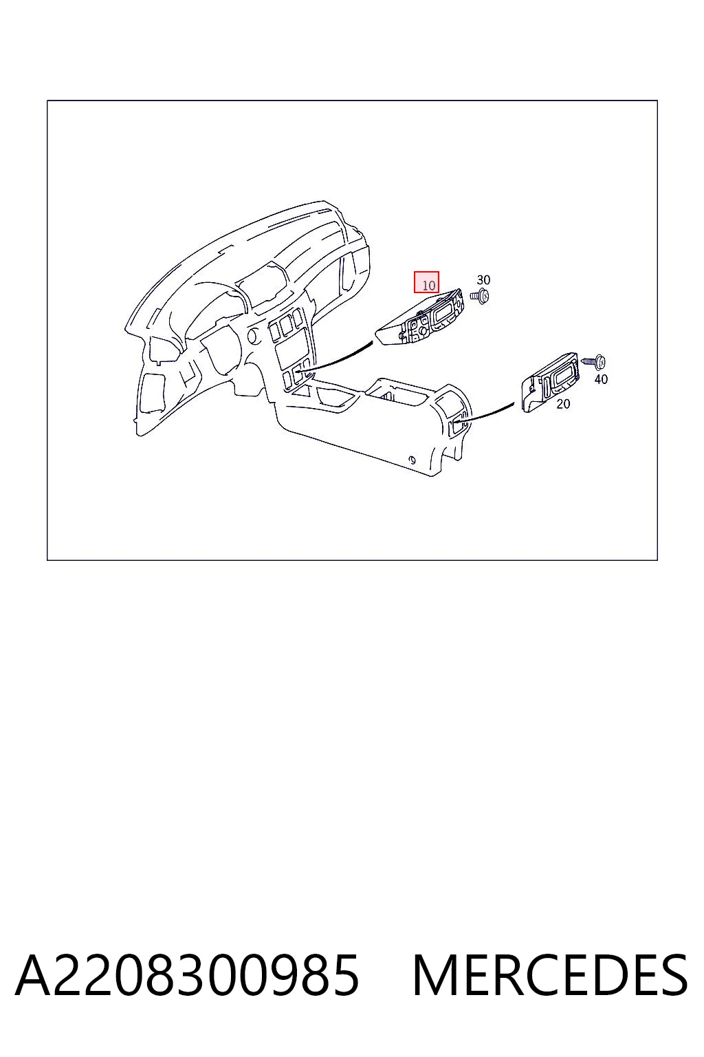  Unidad de control aire acondicionado Mercedes S 