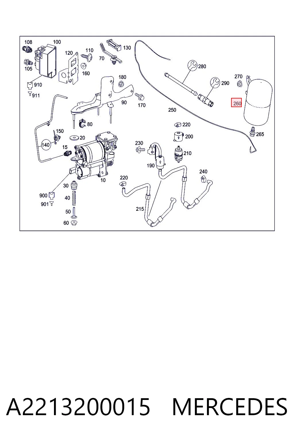 A2213200015 Mercedes
