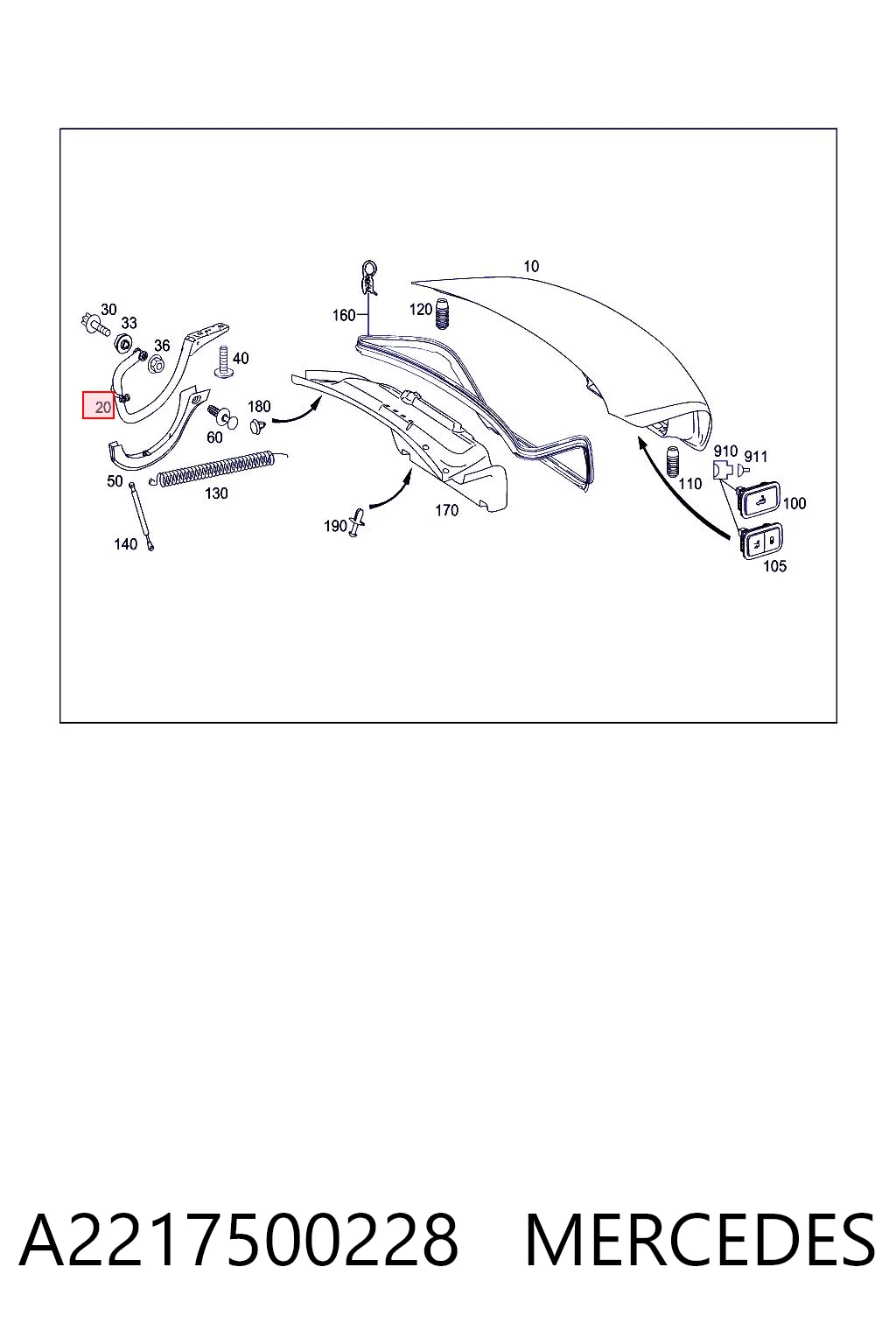A2217500228 Mercedes