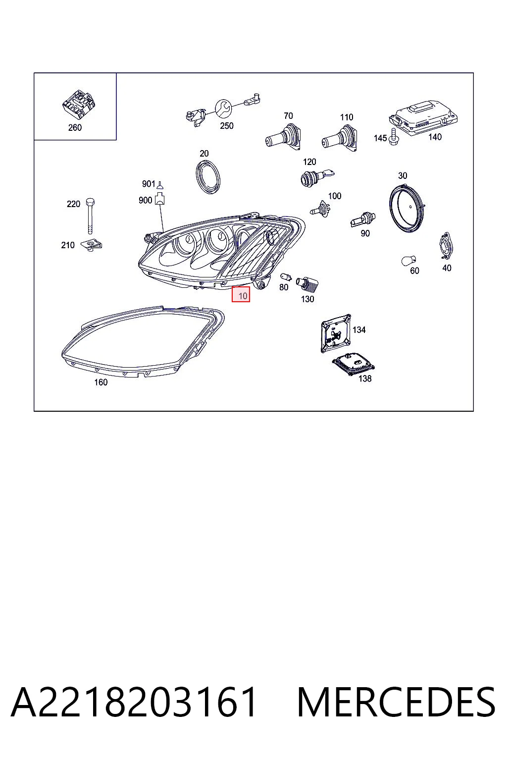 Faros Mercedes S  (2005-2013)