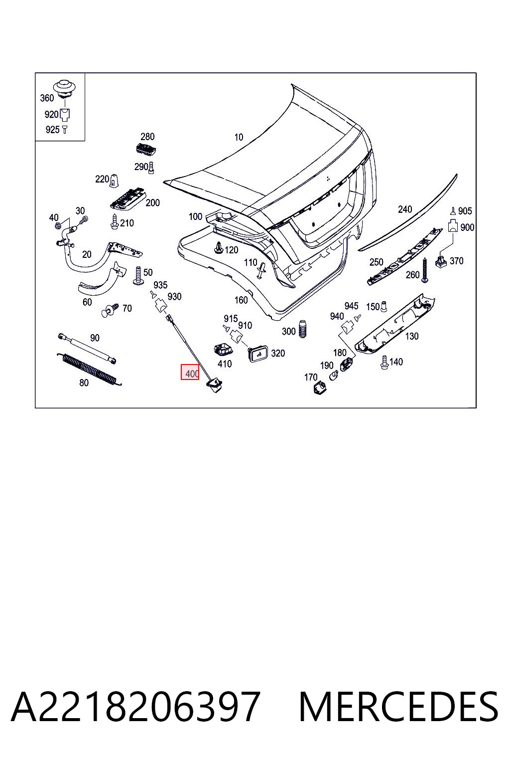 A2218206397 Mercedes Cámara del sistema de visión